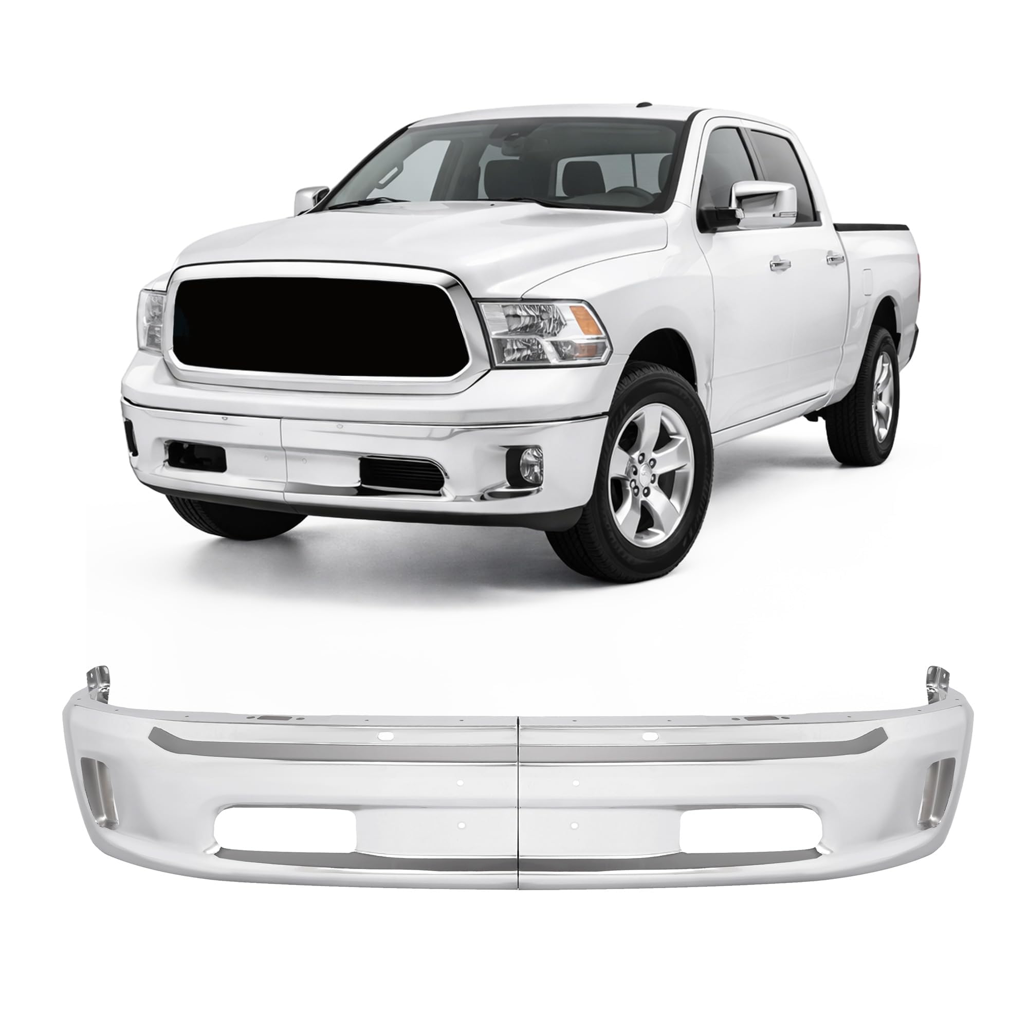 Front bumper face bar new aftermarket replacement RAM 1500 2013-2018