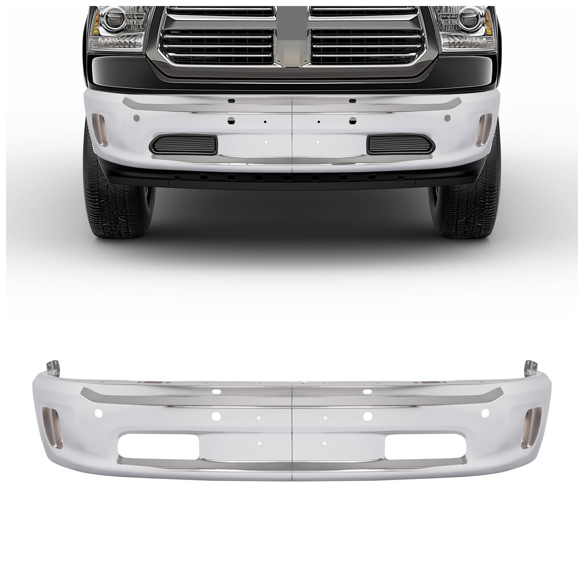 Front bumper face bar new CAPA certified aftermarket RAM 1500 2014-2018