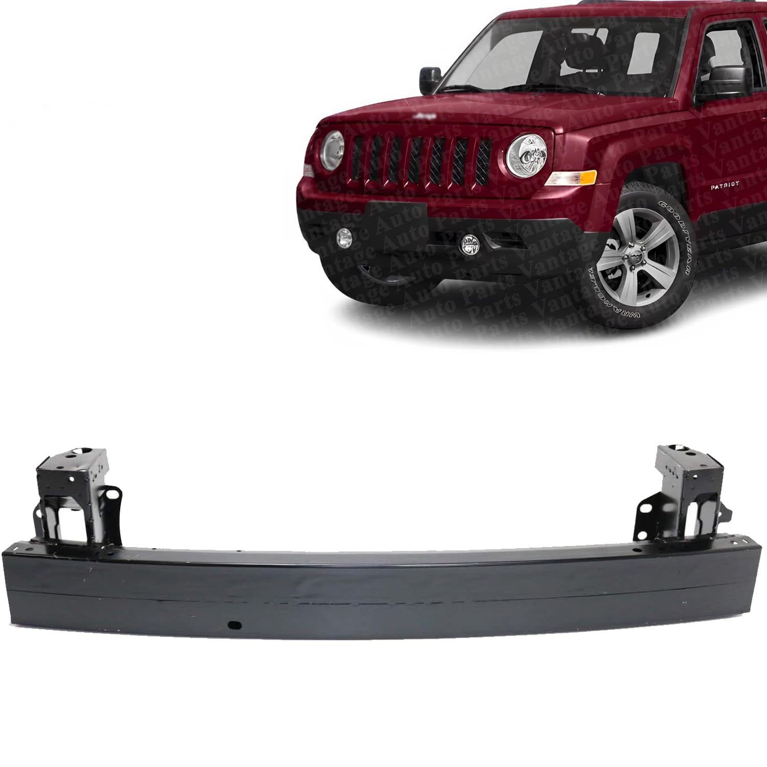 Front bumper reinforcement new aftermarket replacement Jeep Patriot 2007-2017