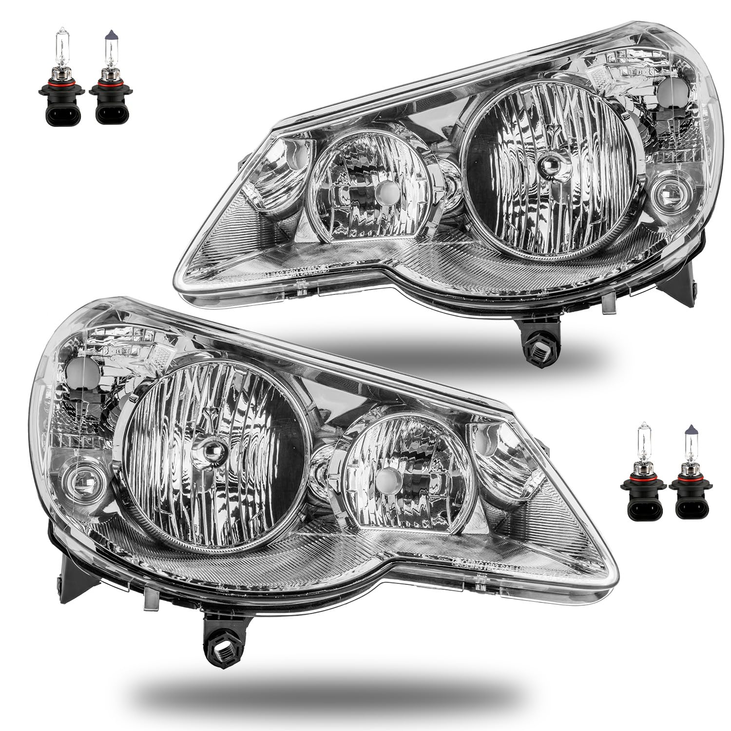 Left headlamp assembly composite new CAPA certified aftermarket Chrysler Sebring 2007-2010