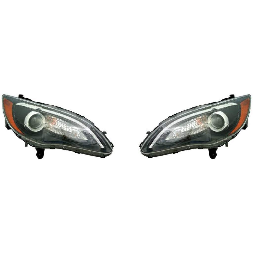 Left headlamp assembly composite used genuine OEM Chrysler 200 2011-2014