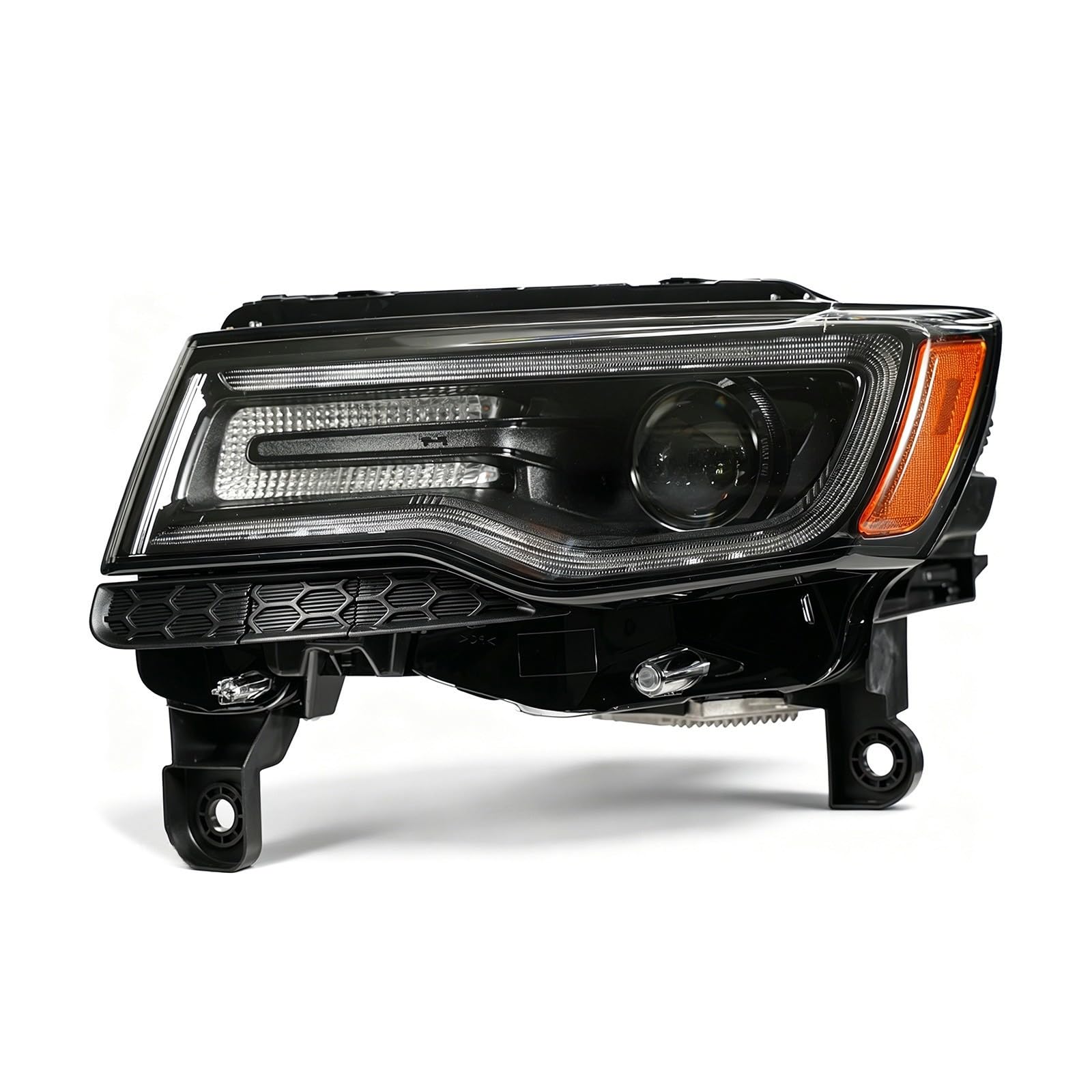 Left headlamp assembly composite used genuine OEM Jeep Grand Cherokee 2014-2016