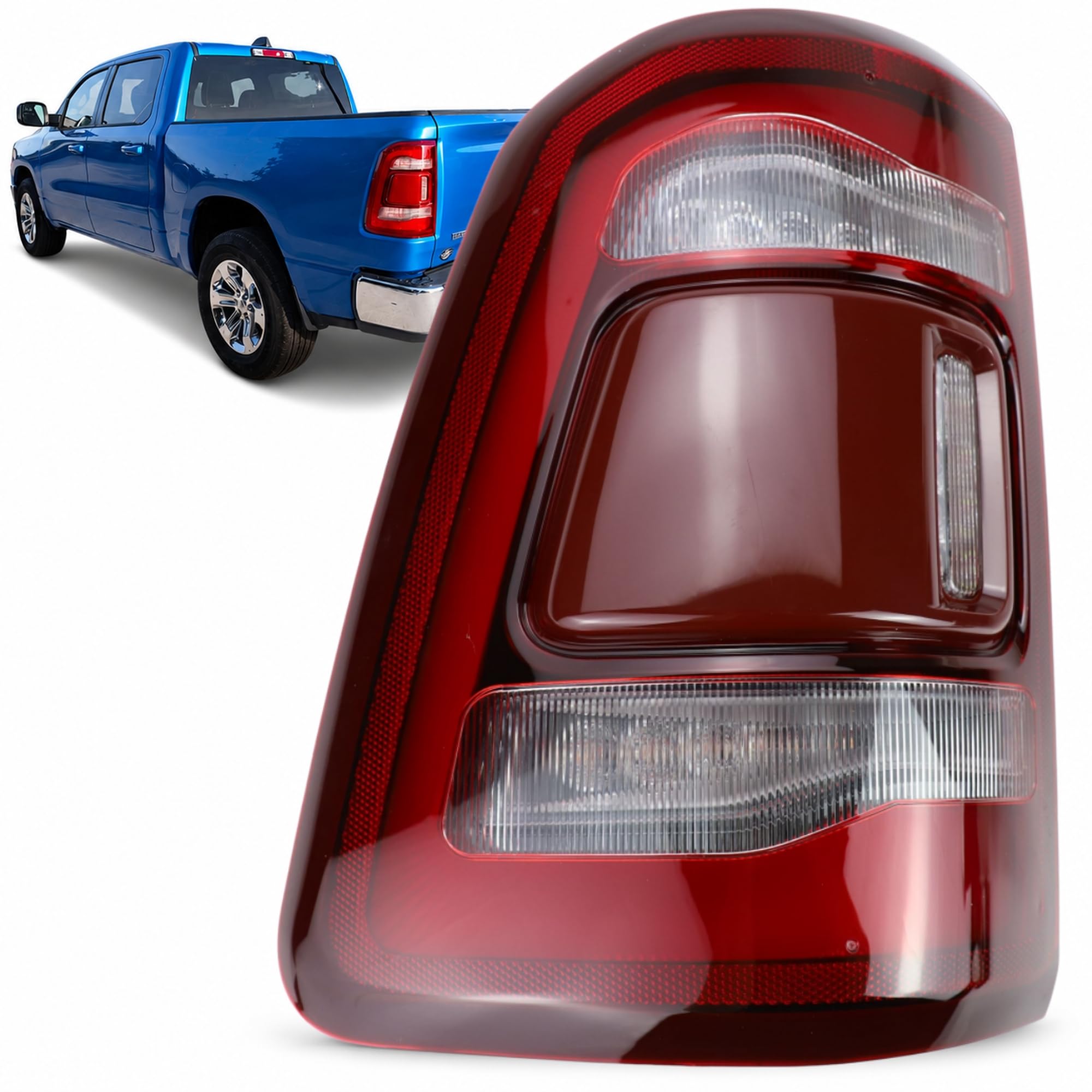 Left taillamp assembly used genuine OEM RAM 1500 2019-2024