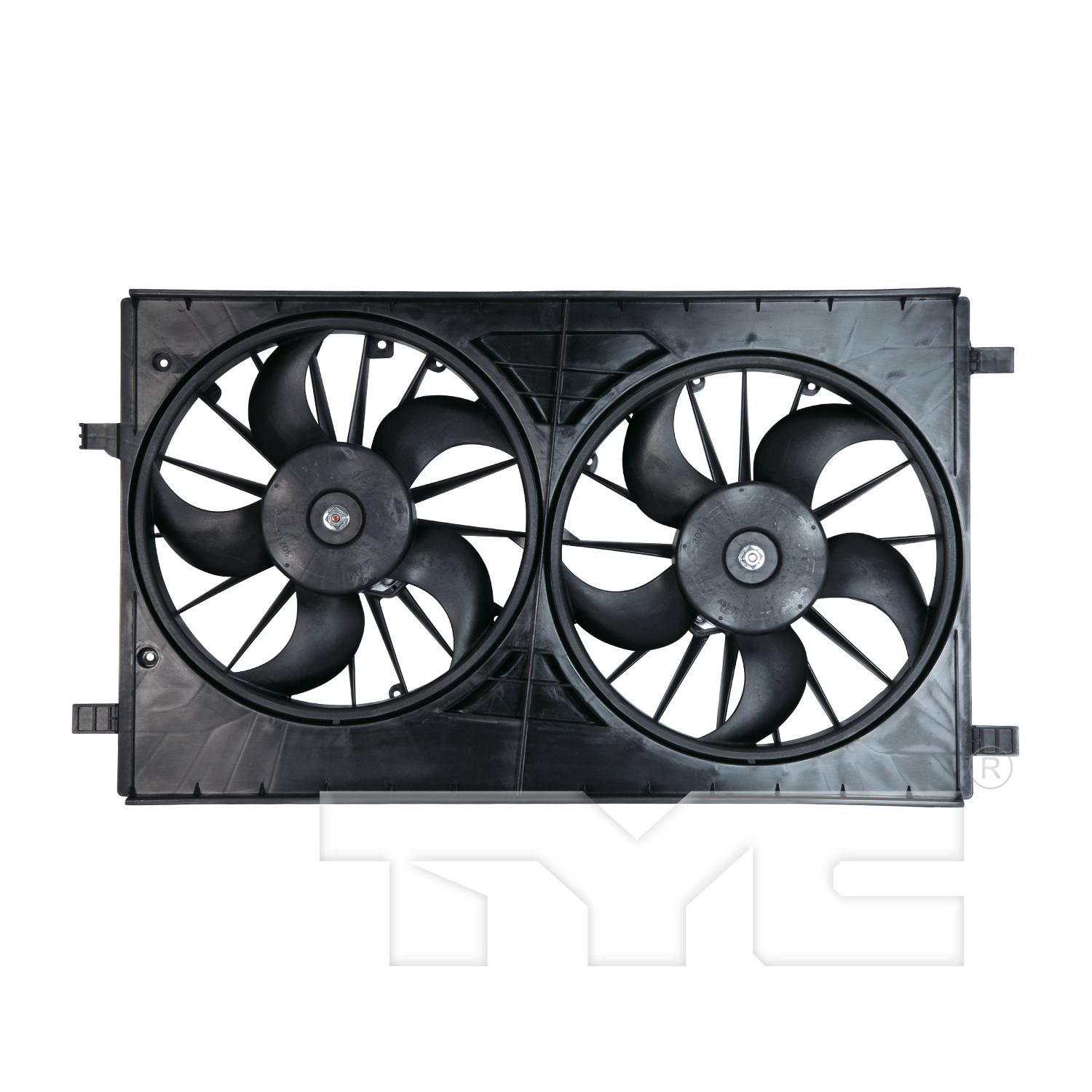 Radiator cooling fan assembly new aftermarket replacement Jeep Patriot 2007-2014