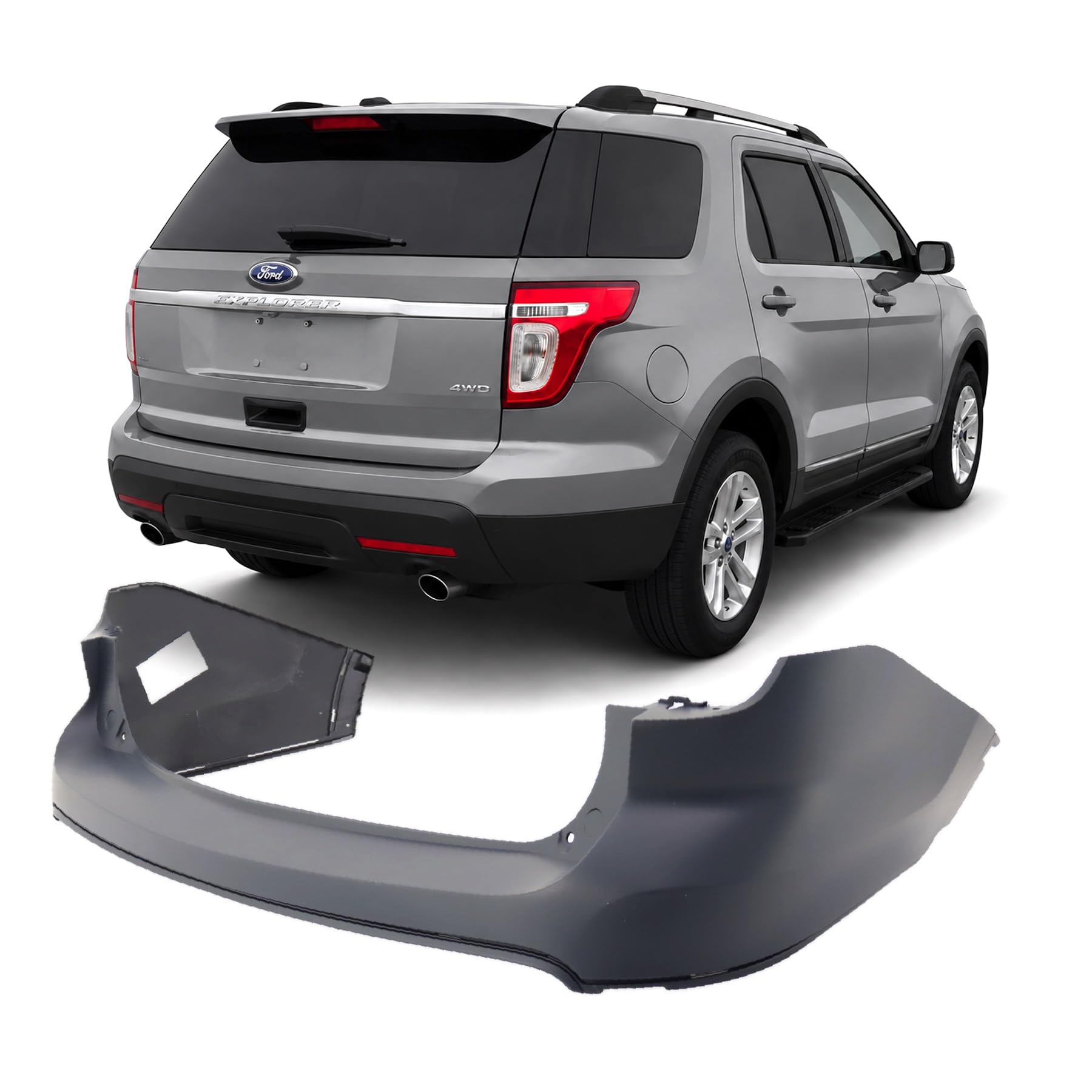 Rear bumper cover upper used genuine OEM Ford Explorer 2011-2015