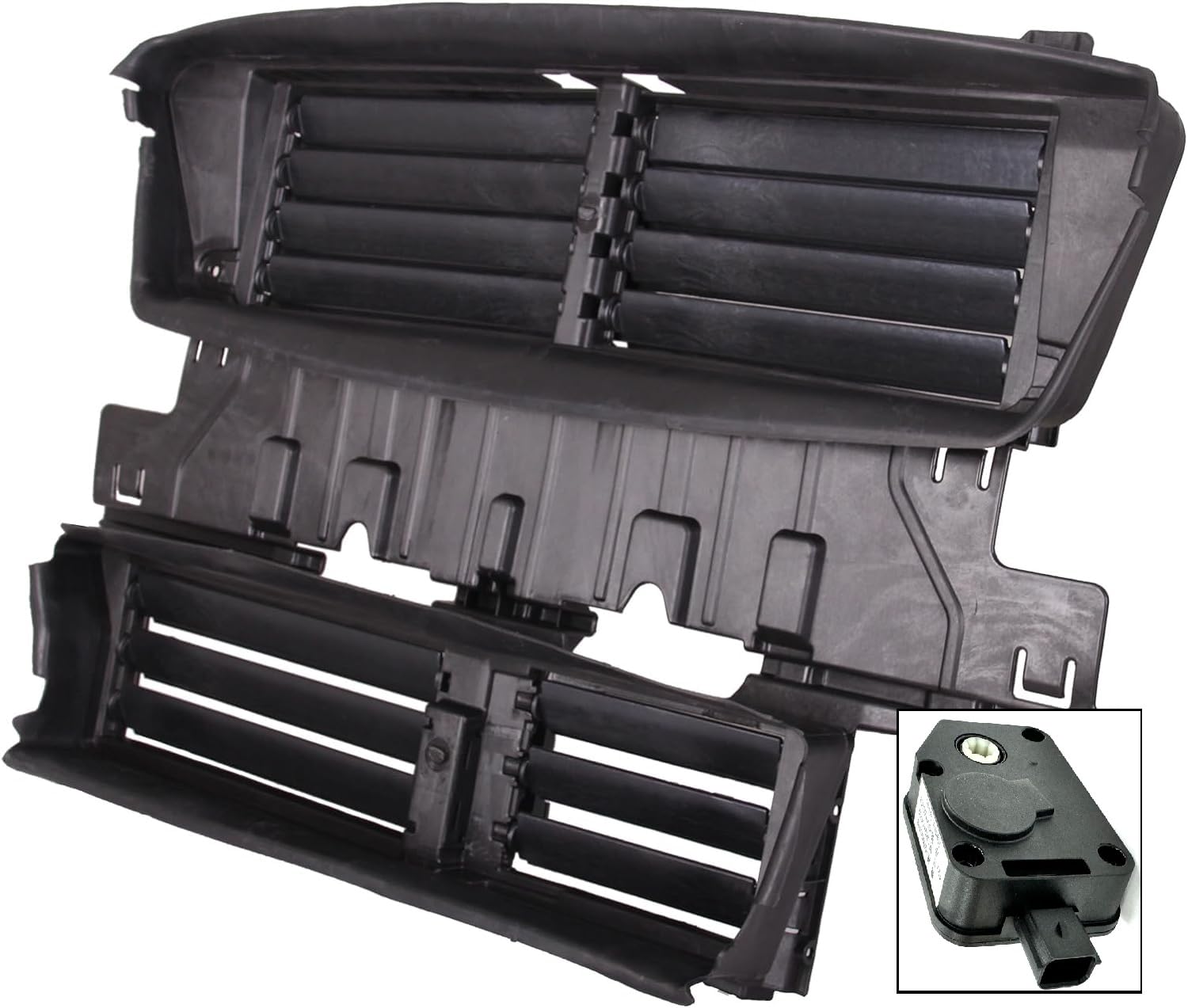 Grille air intake assembly new aftermarket replacement Ford Fusion 2017-2020