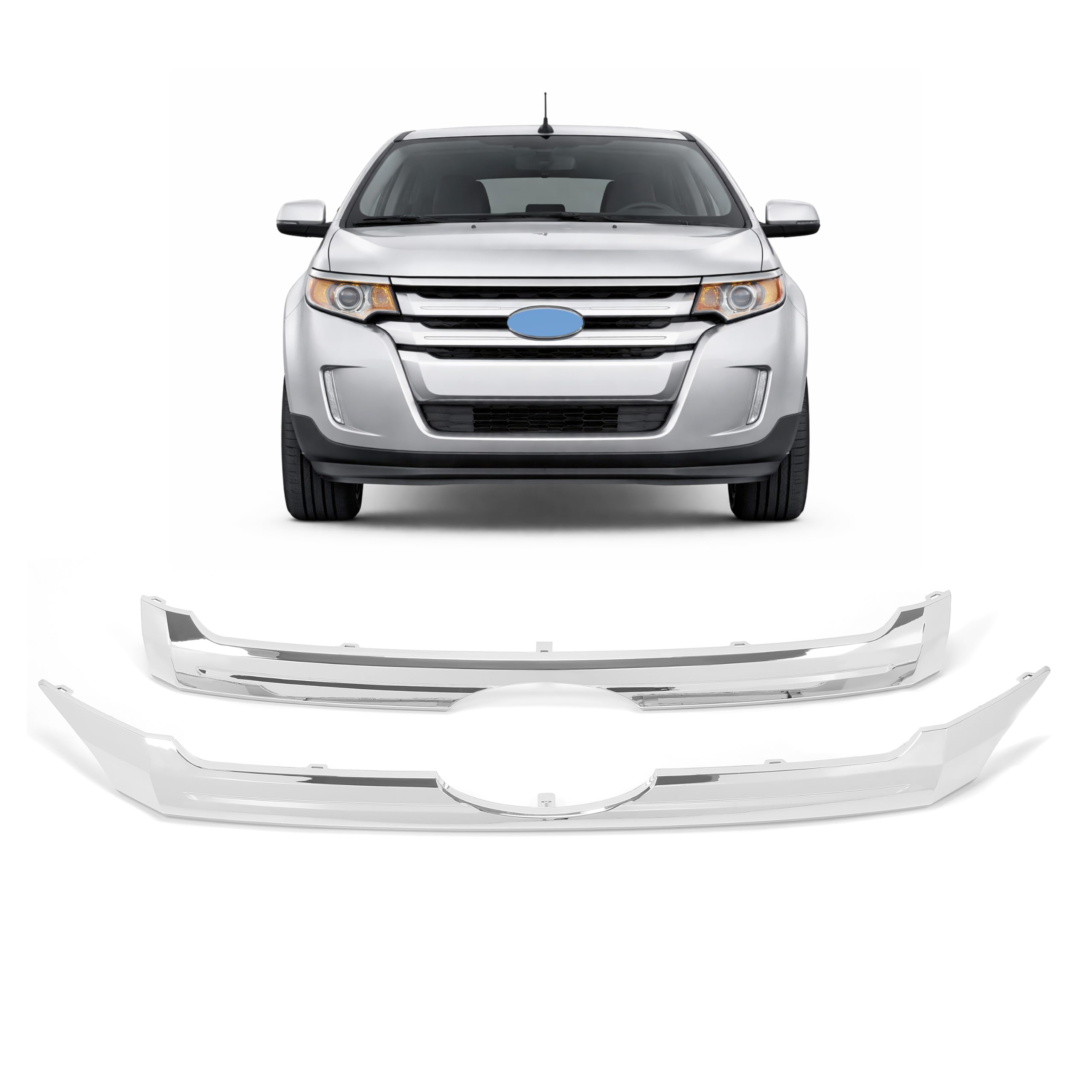 Grille molding lower new CAPA certified aftermarket Ford Edge 2011-2014