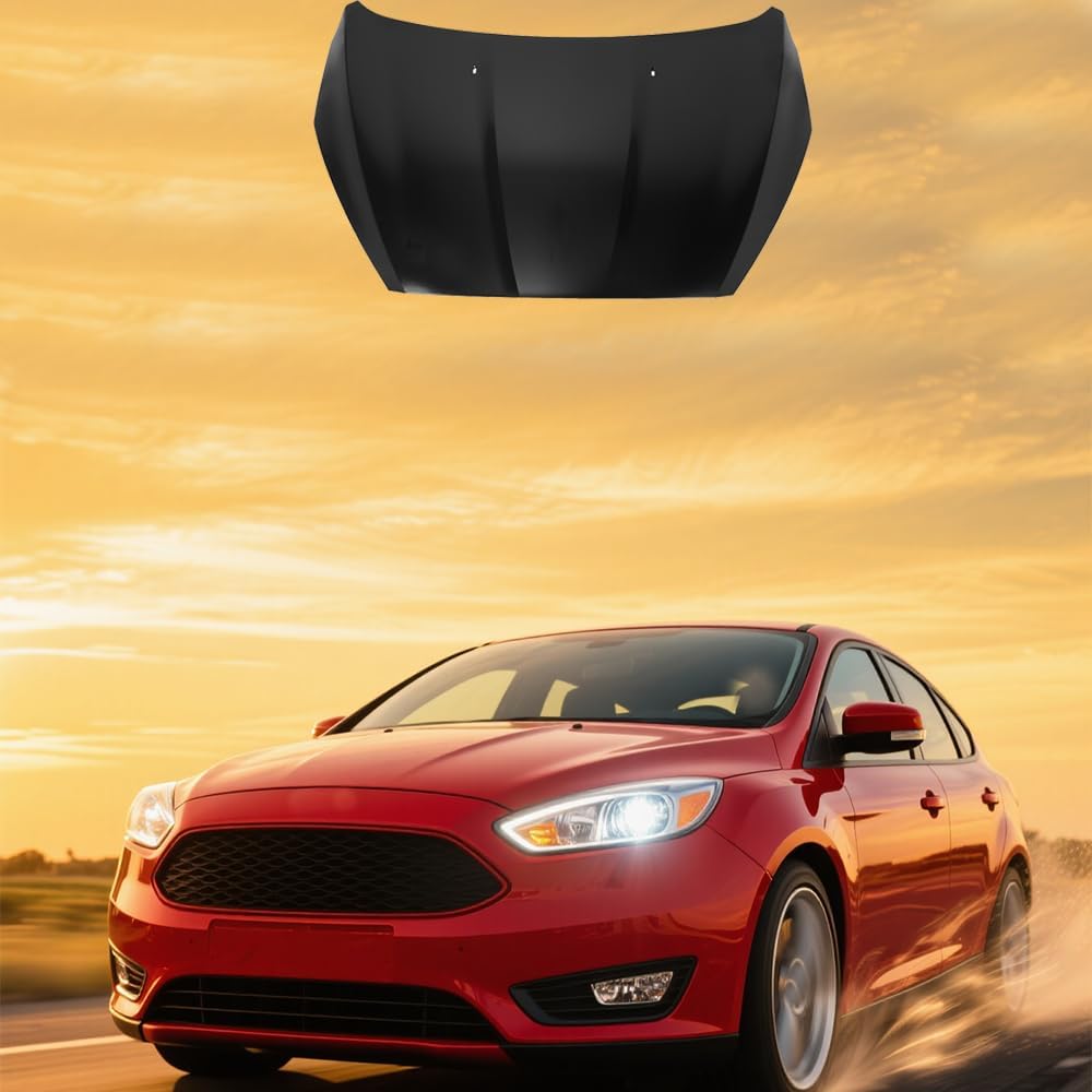 Hood panel assembly new CAPA certified aftermarket Ford Focus 2015-2018