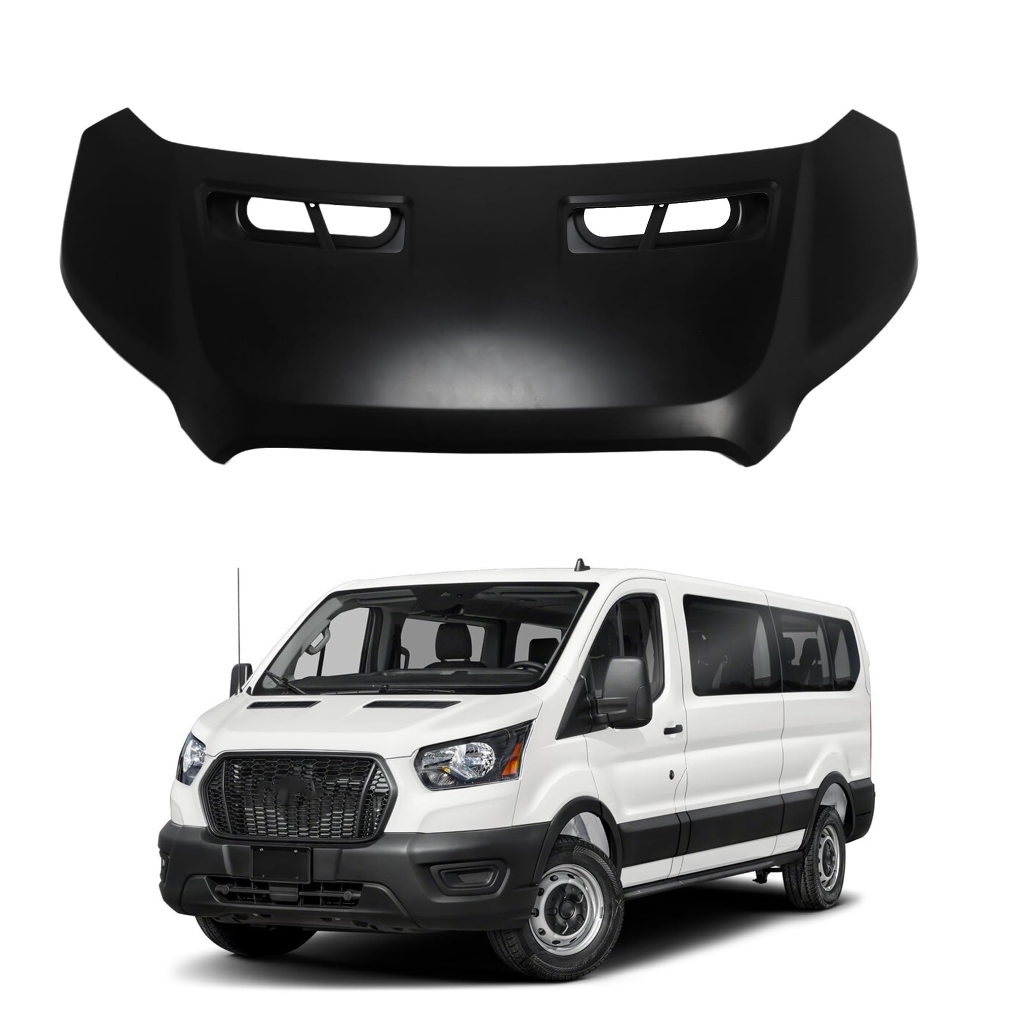 Hood panel assembly new aftermarket replacement Ford Transit-150 2015-2019