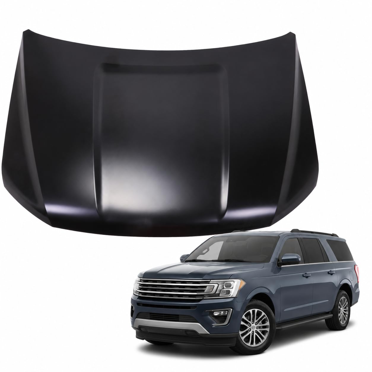 Hood panel assembly new CAPA certified aftermarket Ford Expedition 2018-2023