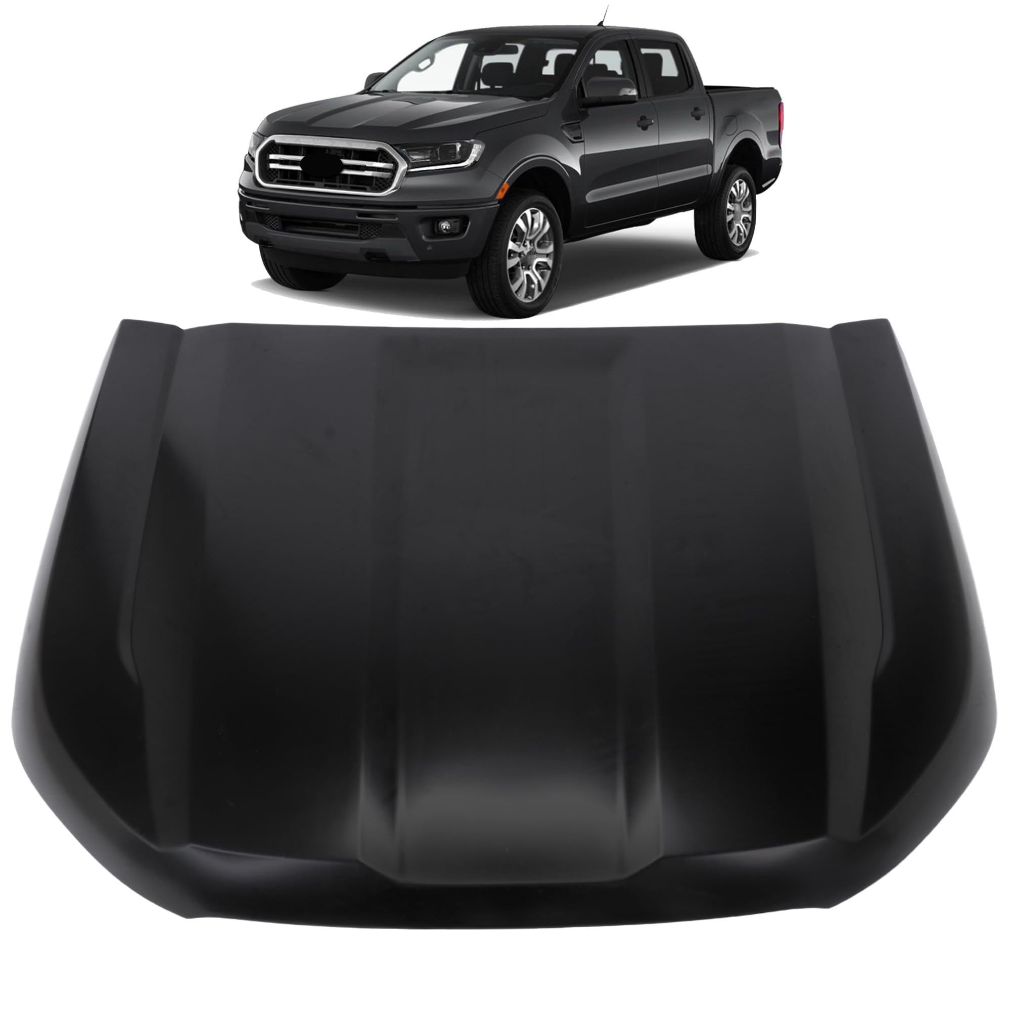 Hood panel assembly new aftermarket replacement Ford Ranger 2019-2023