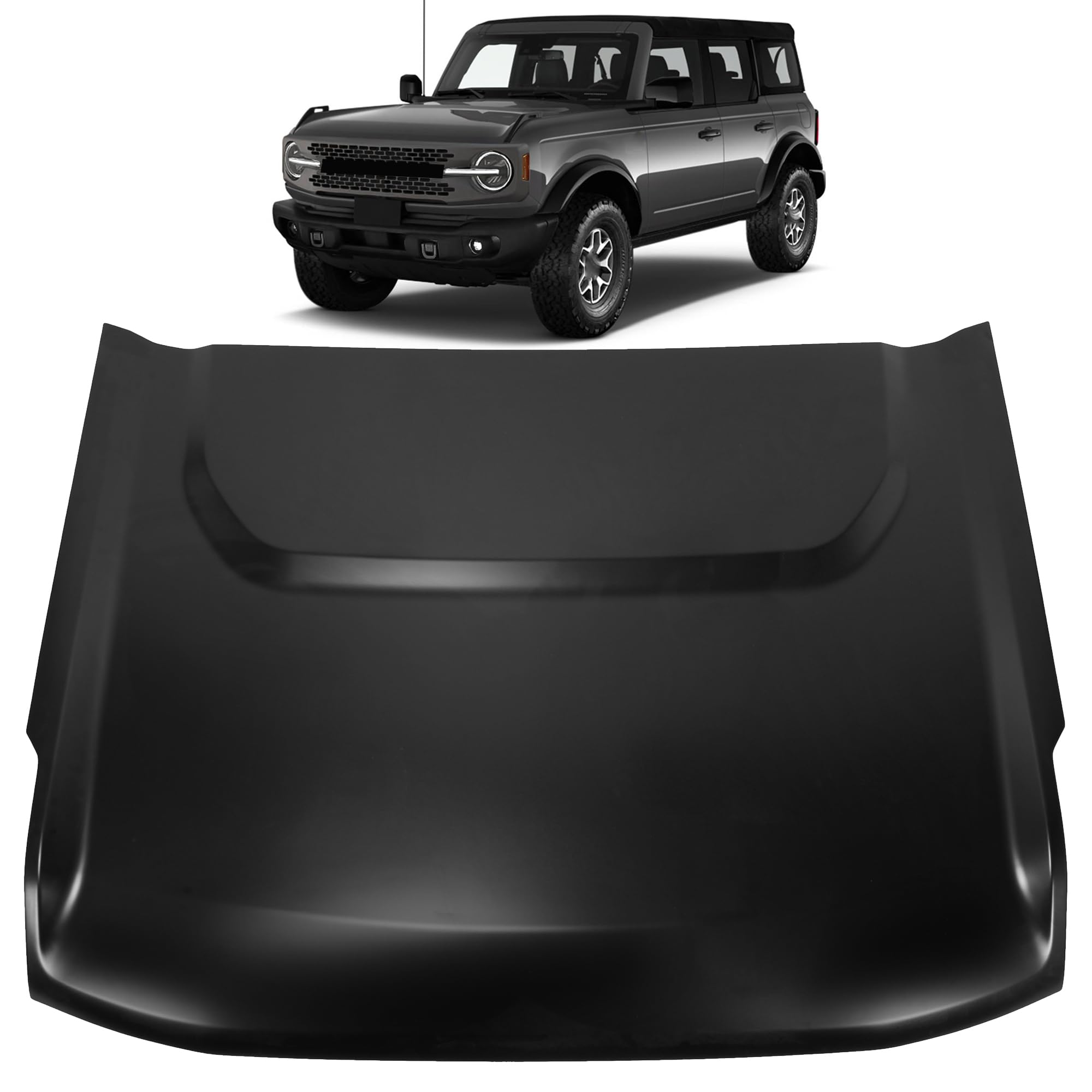 Hood panel assembly new CAPA certified aftermarket Ford Bronco 2021-2025
