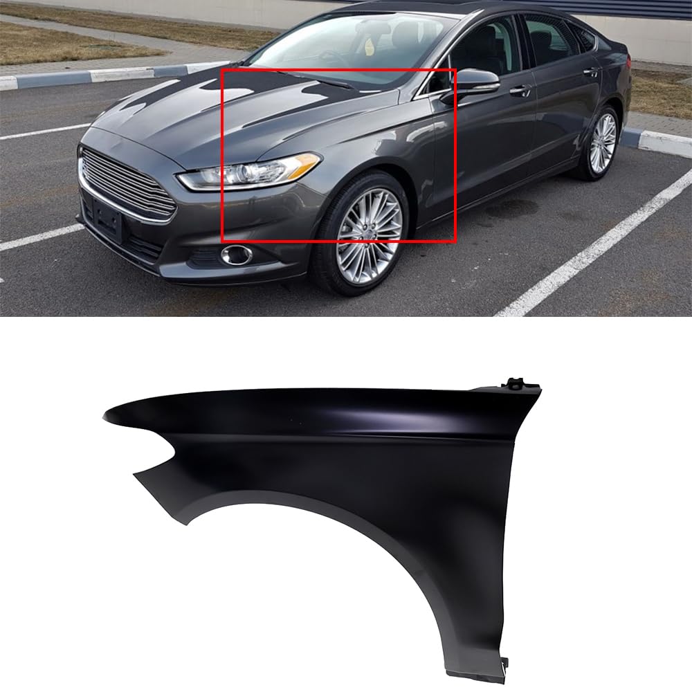 Left front fender assembly new aftermarket replacement Ford Fusion 2013-2016