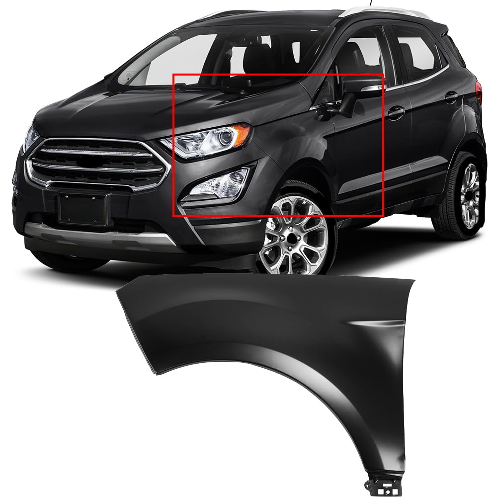 Left front fender assembly new CAPA certified aftermarket Ford Ecosport 2018-2022