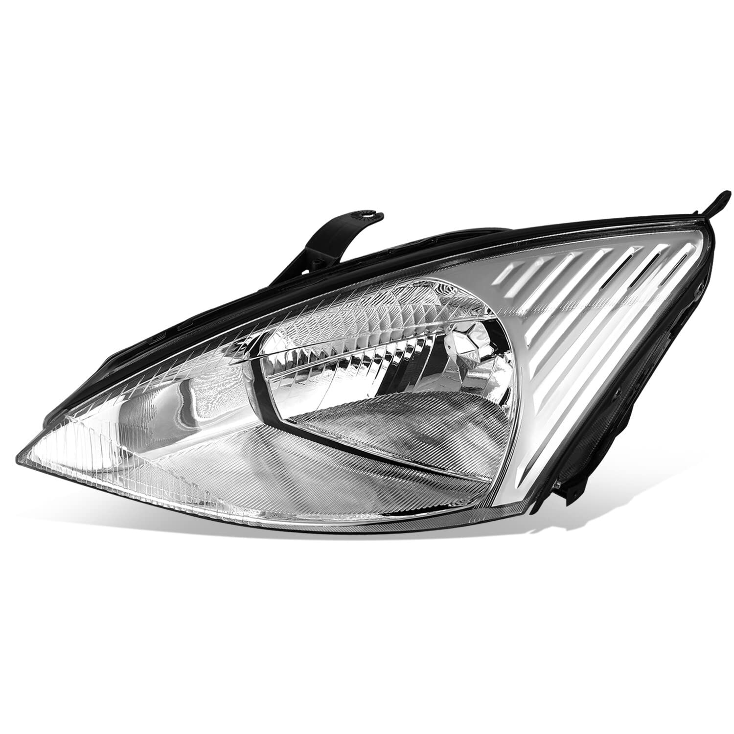 Left headlamp assembly composite new aftermarket replacement Ford Focus 2000-2002