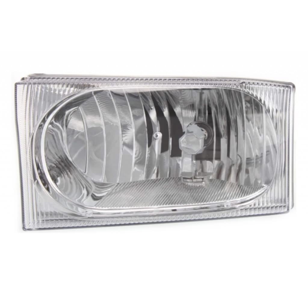 Left headlamp assembly composite new CAPA certified aftermarket Ford F-250 Super Duty 2002-2005