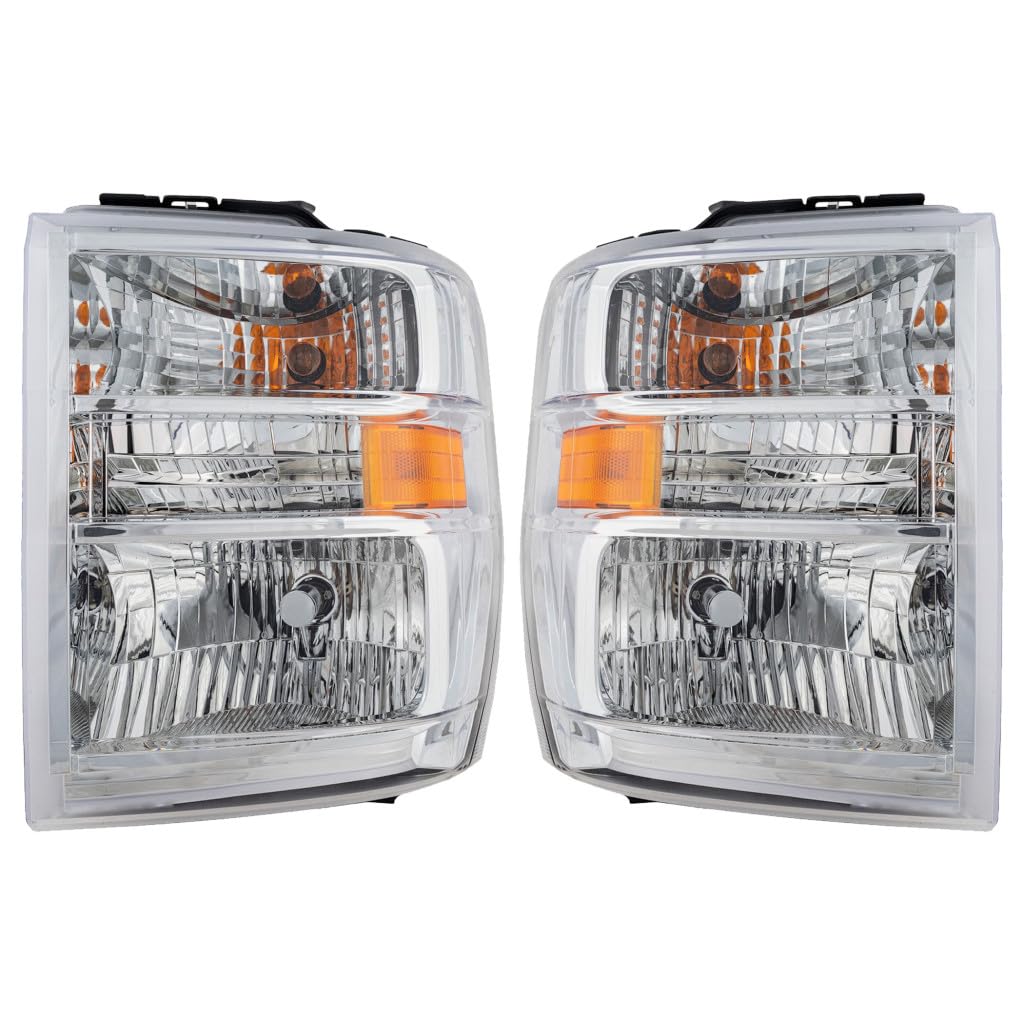 Left headlamp assembly composite used genuine OEM Ford E-450 Super Duty 2008-2021