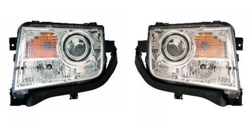Left headlamp assembly composite new CAPA certified aftermarket Lincoln MKX 2007-2010