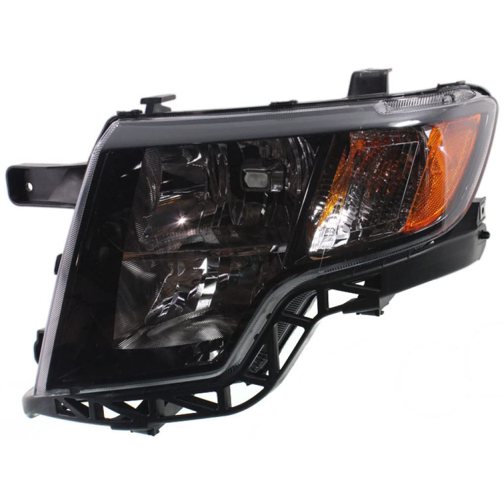 Left headlamp assembly composite new aftermarket replacement Ford Edge 2009-2010