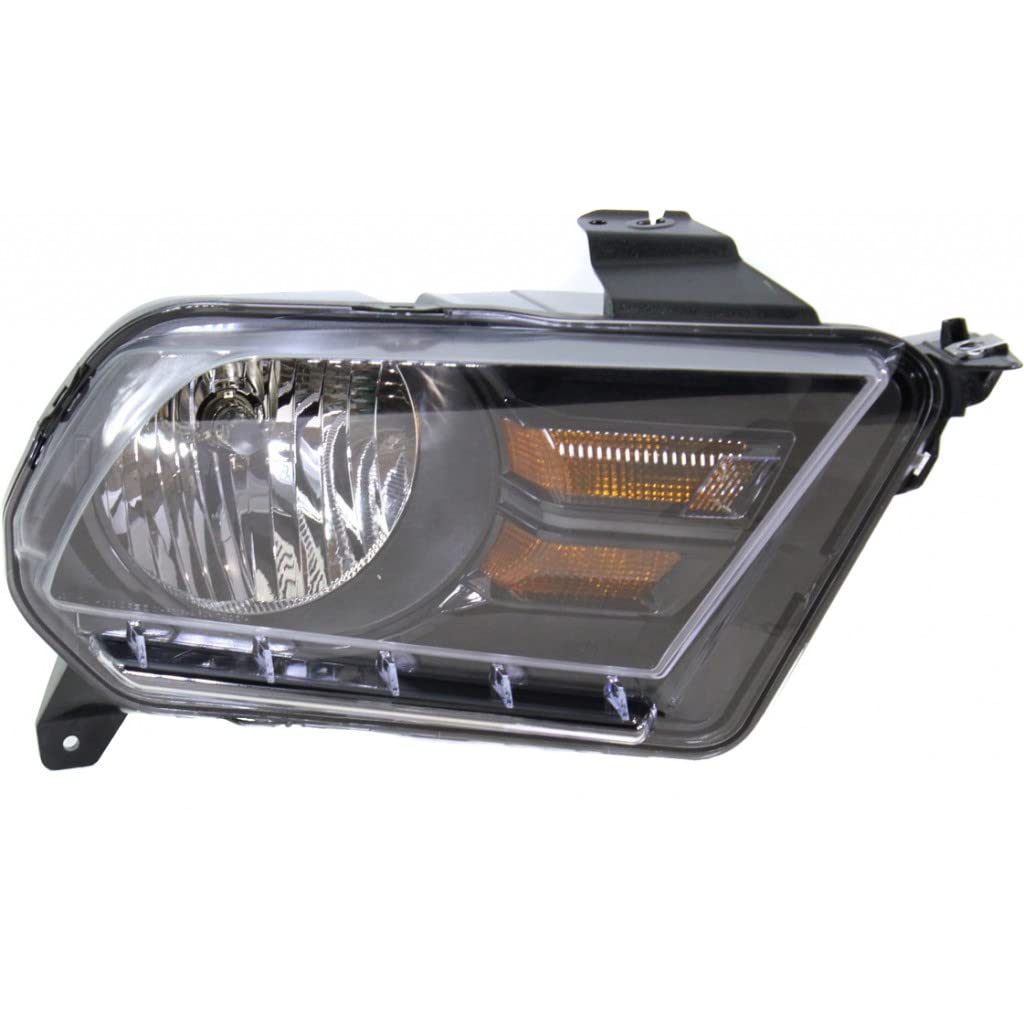 Left headlamp assembly composite new aftermarket replacement Ford Mustang 2010-2014