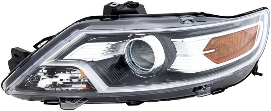 Left headlamp assembly composite new CAPA certified aftermarket Ford Taurus 2010-2012