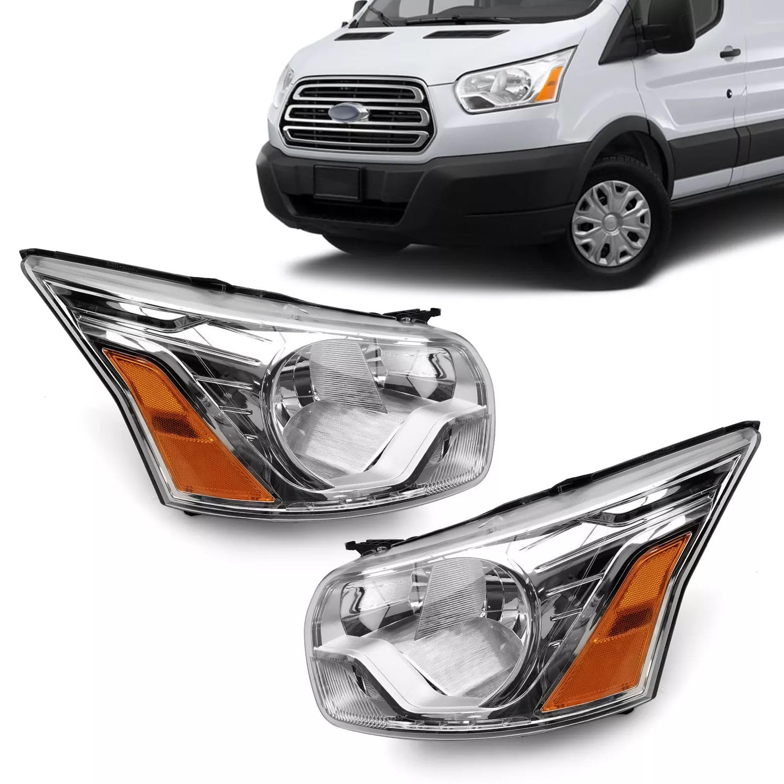 Faro izquierdo nuevo de reemplazo (aftermarket) Ford Transit-150 2015-2016