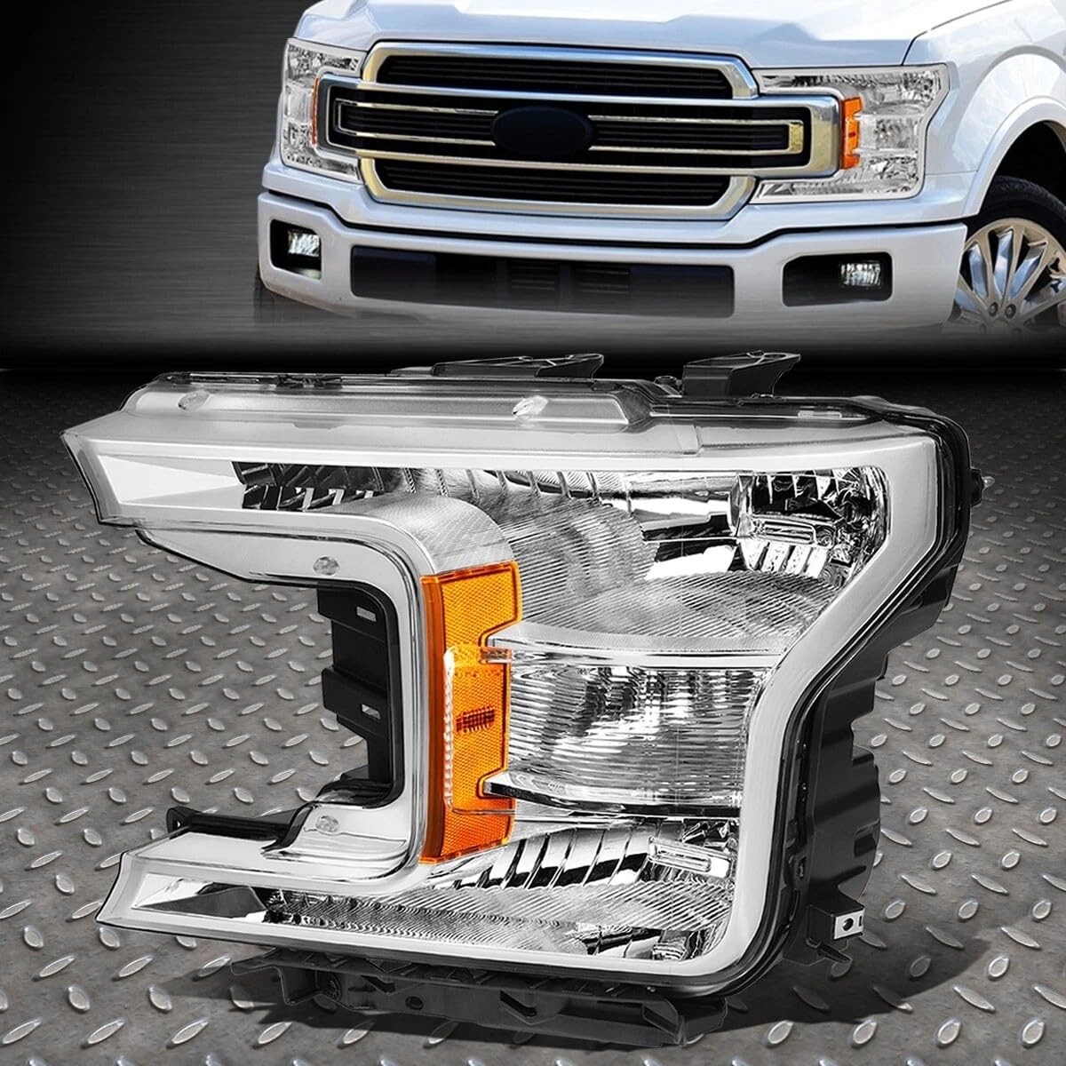 Left headlamp assembly composite new CAPA certified aftermarket Ford F-150 2018-2020