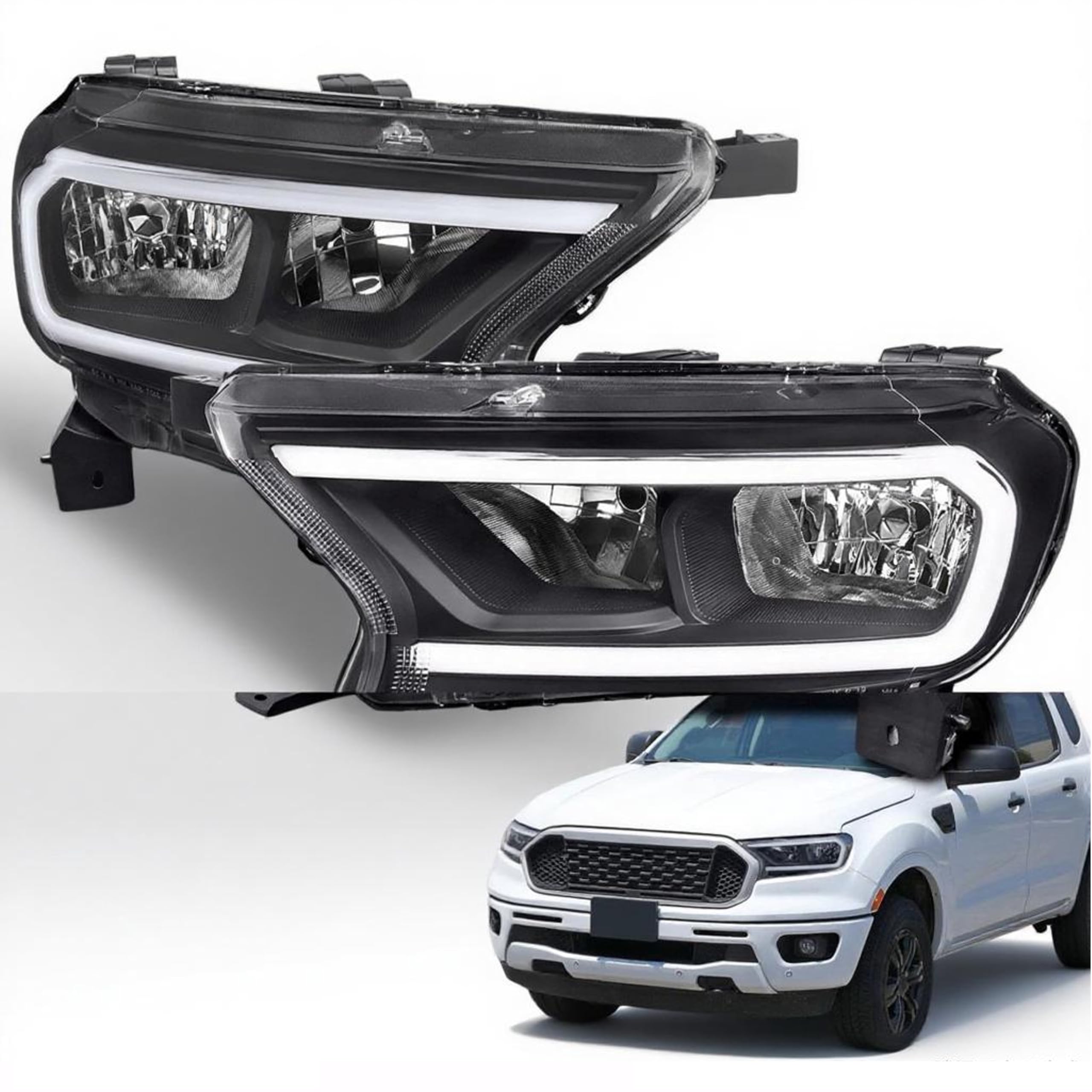 Faro izquierdo nuevo de reemplazo (aftermarket) Ford Ranger 2019-2020