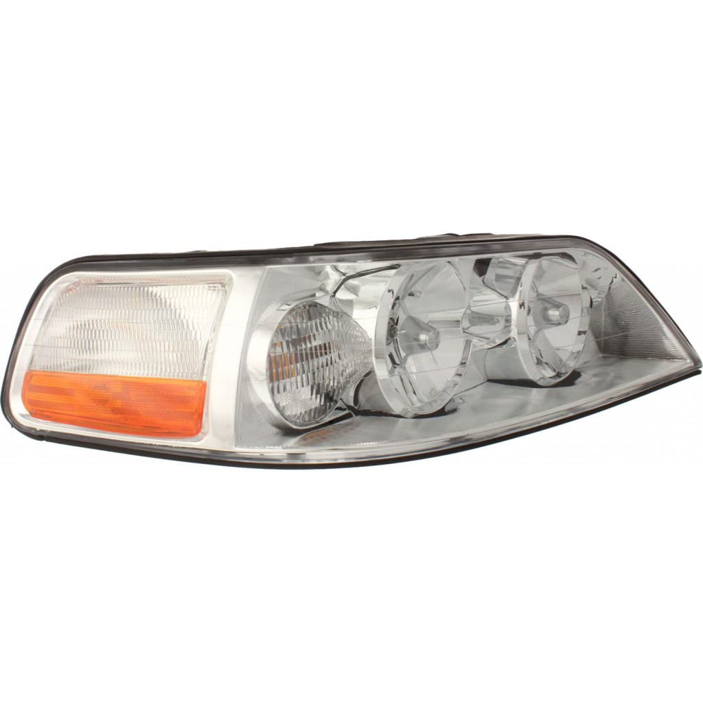 Right headlamp assembly composite new aftermarket replacement Lincoln Town CAR 2003-2004