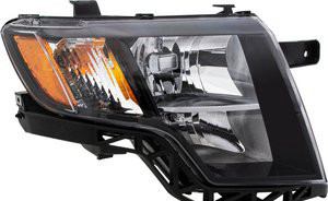 Right headlamp assembly composite new aftermarket replacement Ford Edge 2009-2010