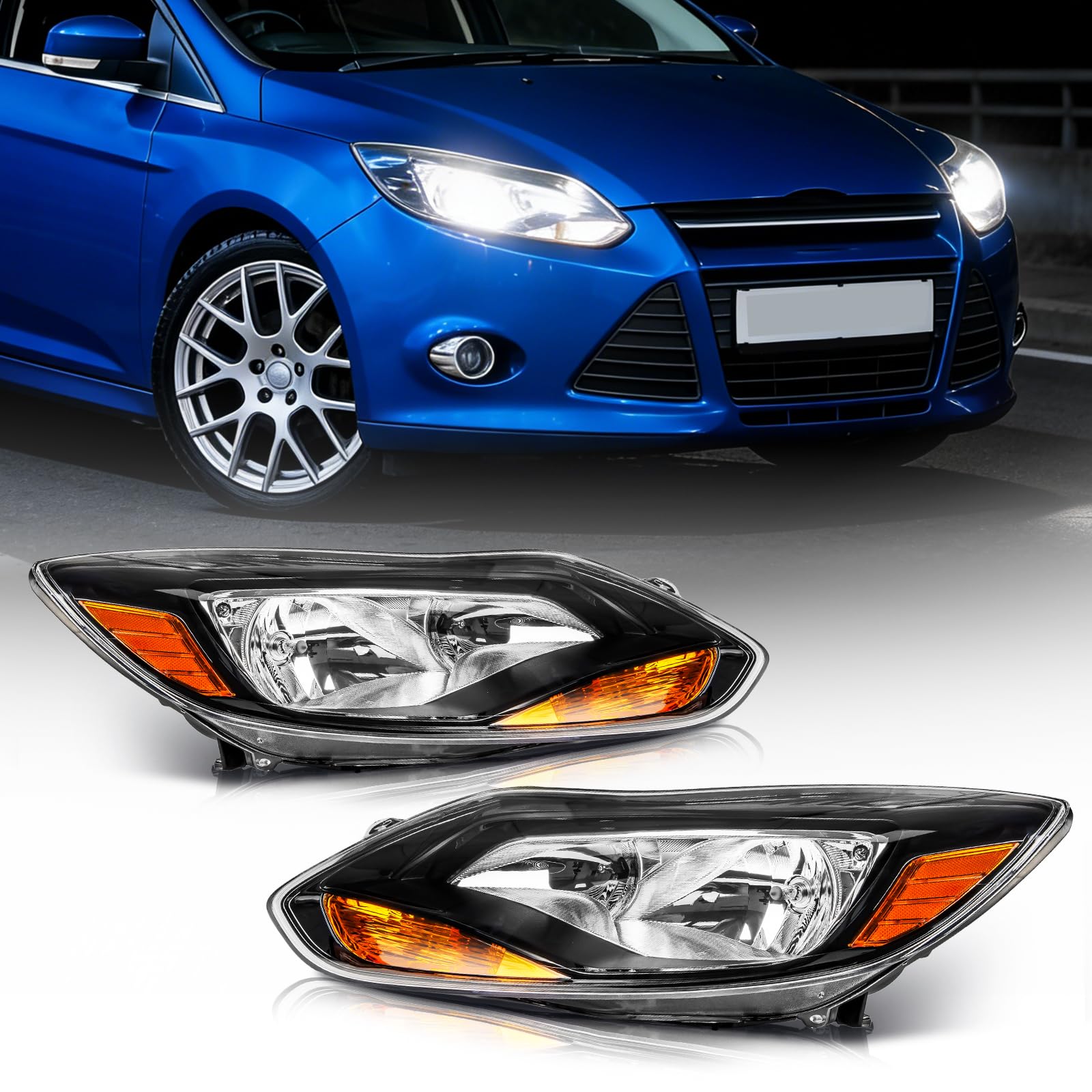Faro derecho nuevo aftermarket certificado CAPA Ford Focus 2012-2014