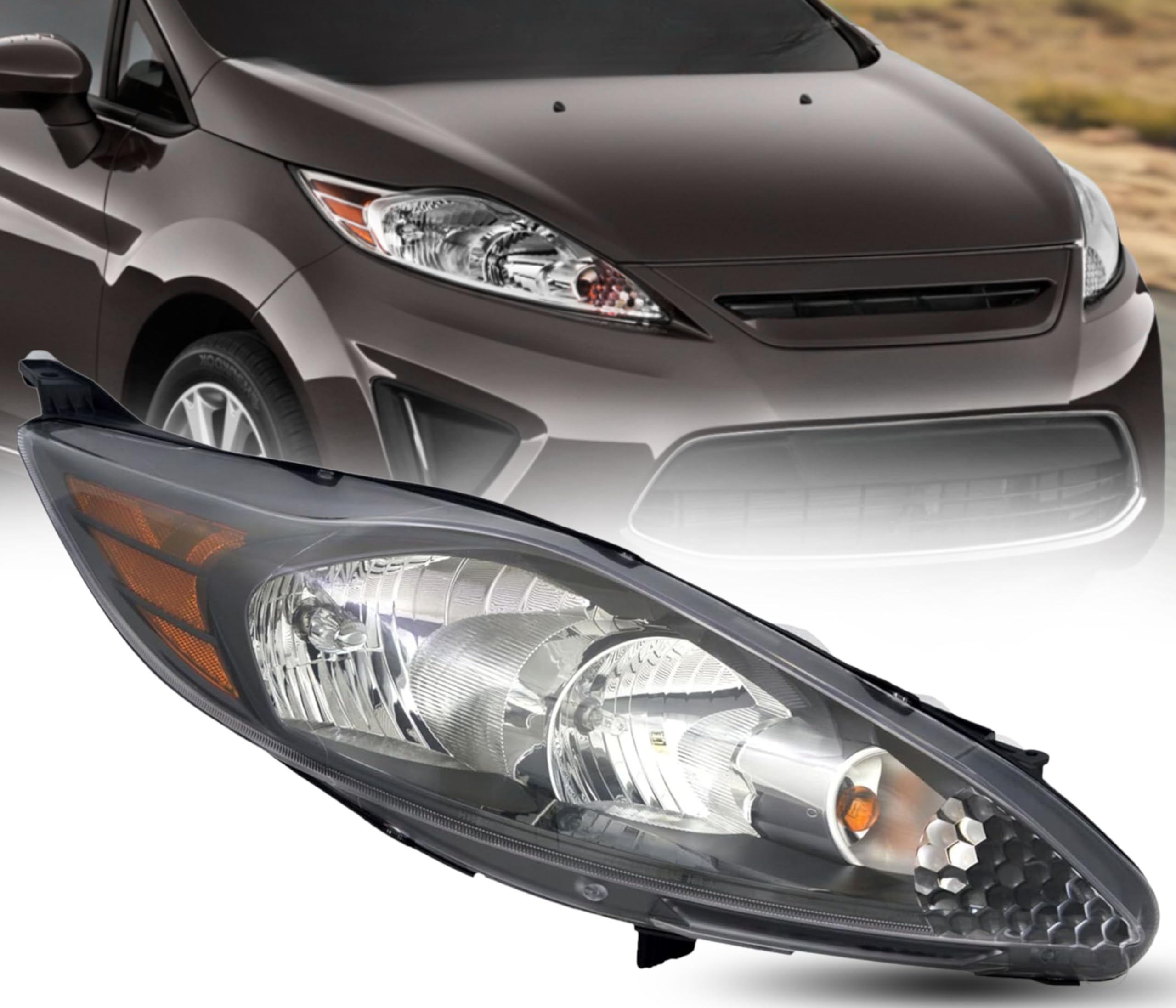 Faro derecho nuevo de reemplazo (aftermarket) Ford Fiesta 2012-2013