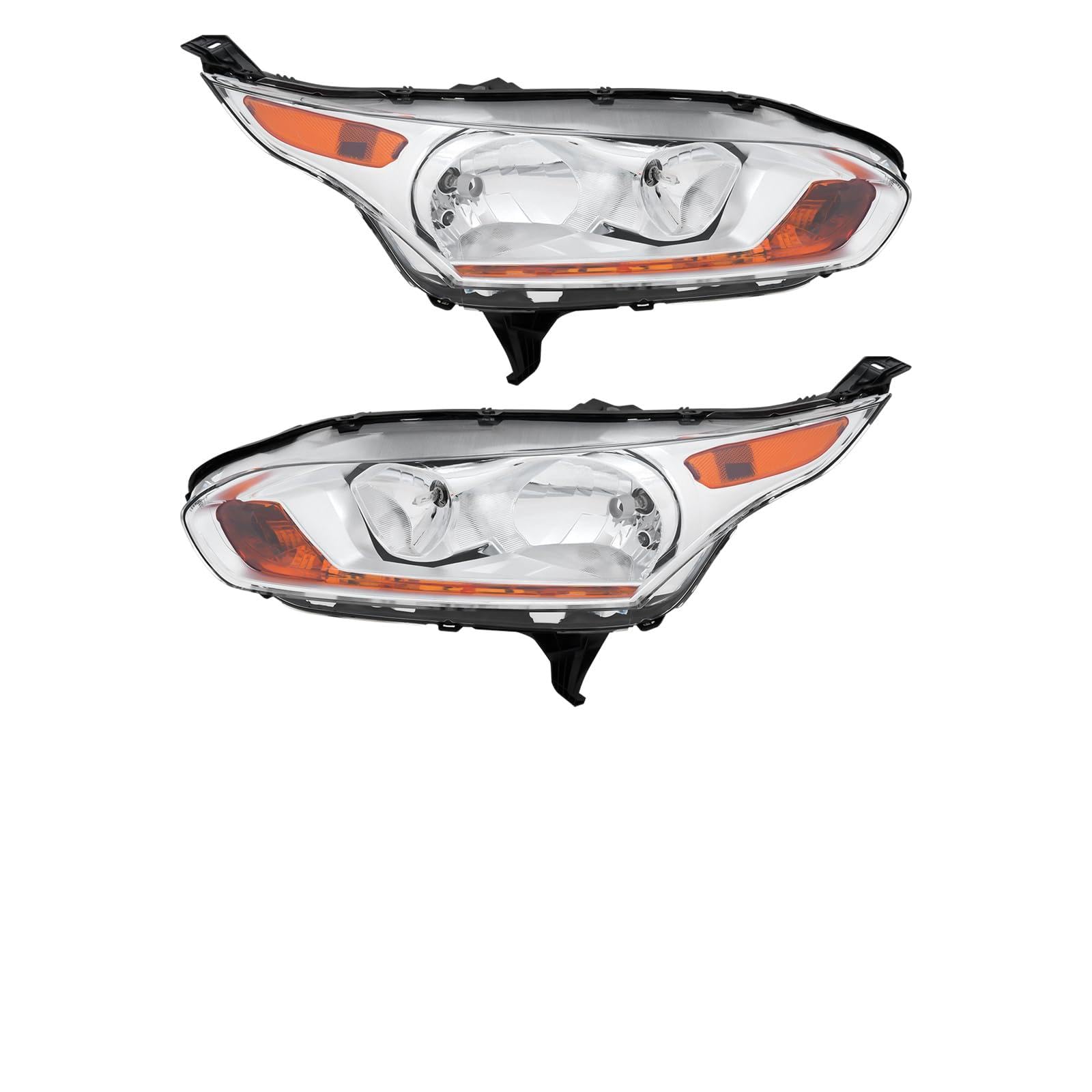 Right headlamp assembly composite new aftermarket replacement Ford Transit Connect 2014-2018