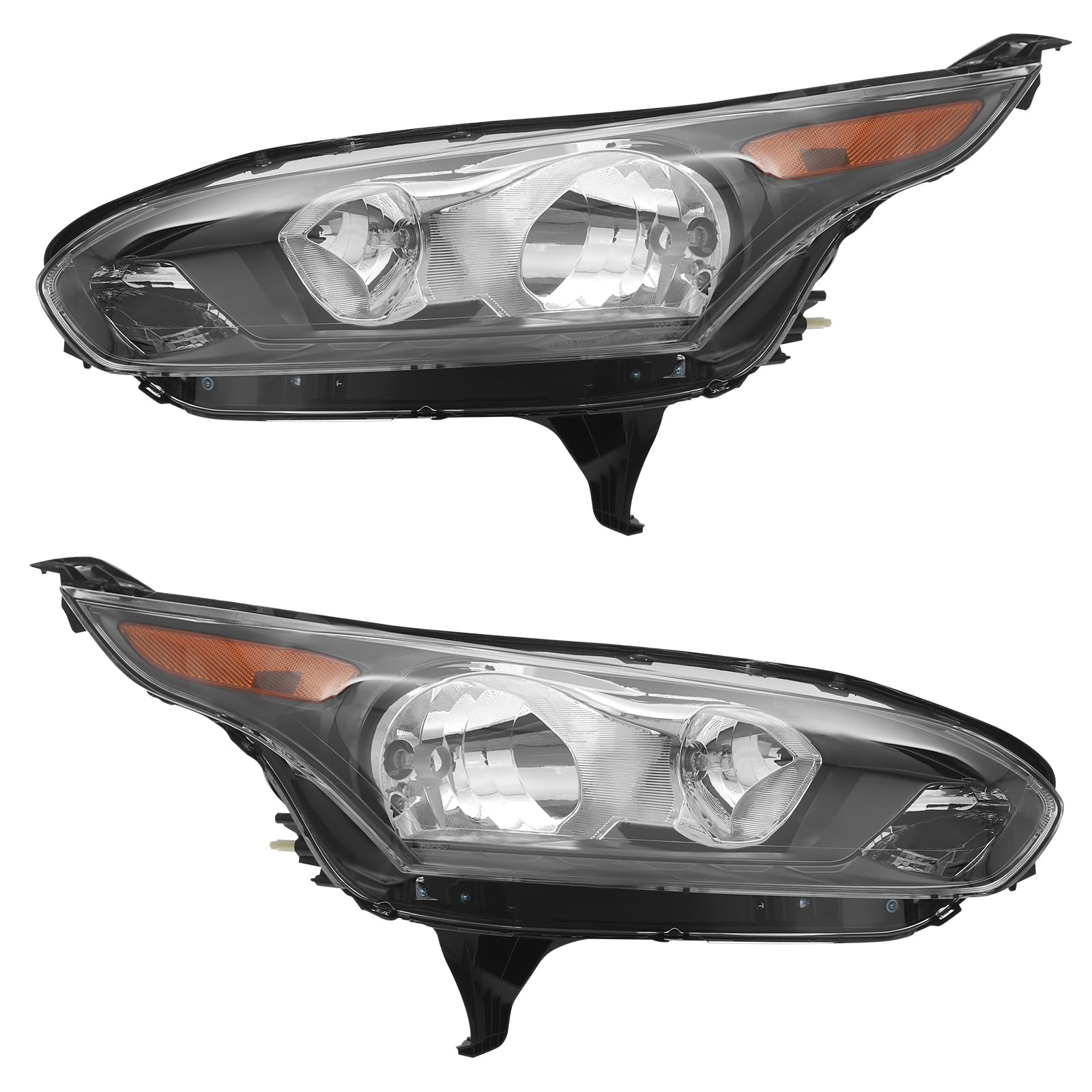 Right headlamp assembly composite new CAPA certified aftermarket Ford Transit Connect 2014-2018