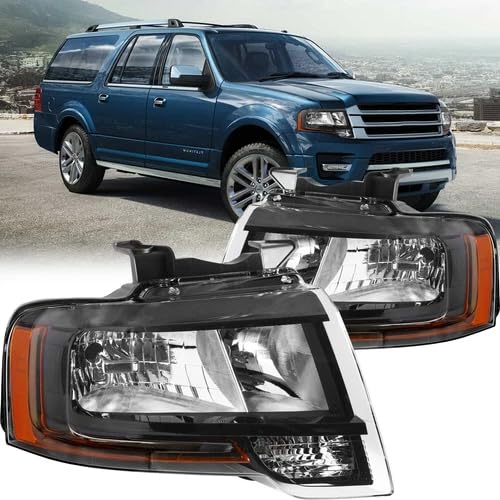 Right headlamp assembly composite used genuine OEM Ford Expedition 2015-2017