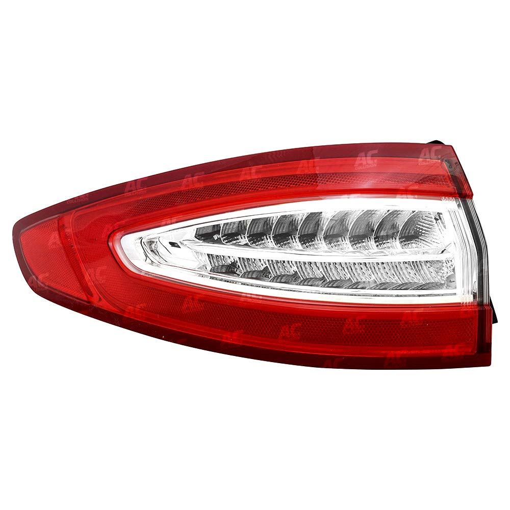 Left taillamp assembly outer new CAPA certified aftermarket Ford Fusion 2013-2016