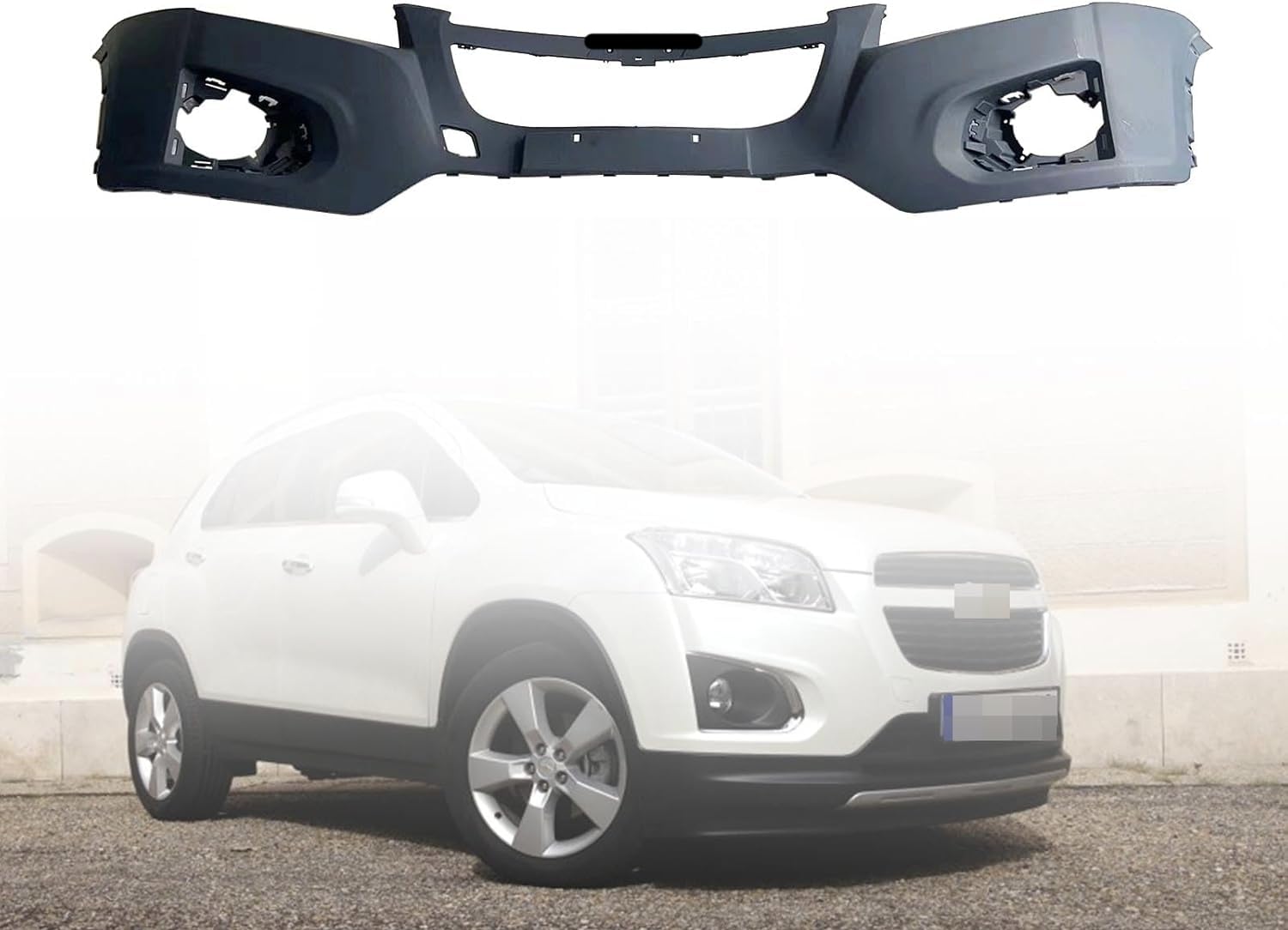 Front bumper cover upper new aftermarket replacement Chevrolet Trax 2013-2016