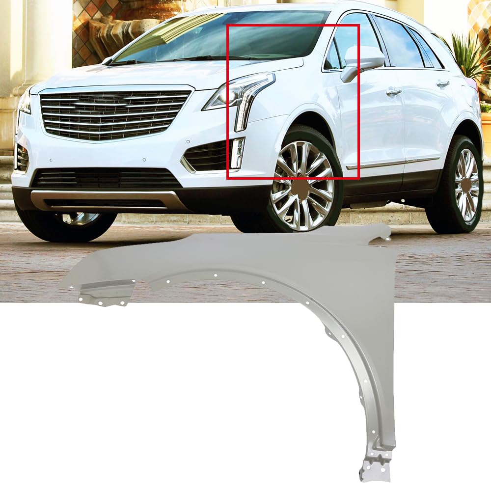 Left front fender assembly new CAPA certified aftermarket Cadillac XT5 2017-2026