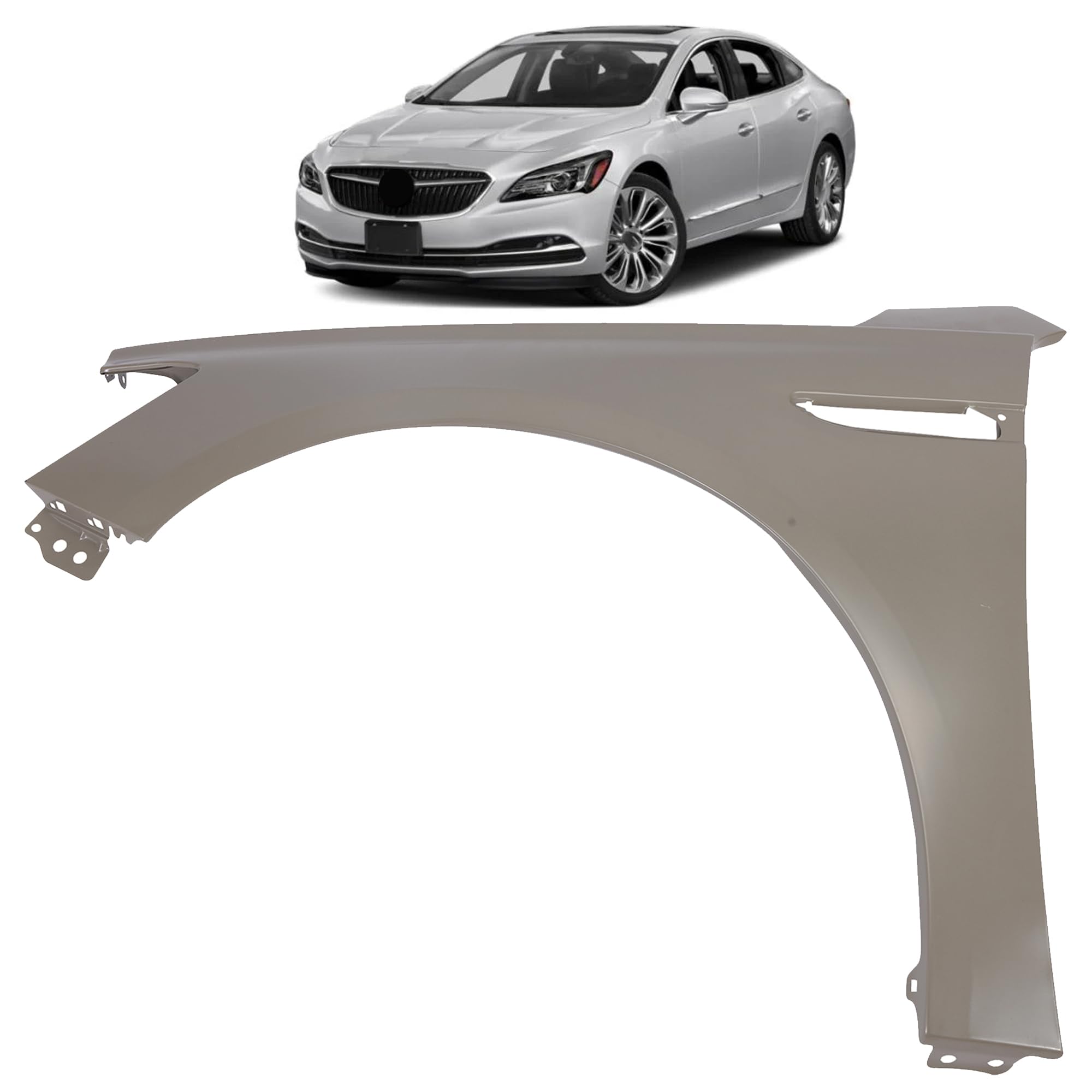 Right front fender assembly new aftermarket replacement Buick Lacrosse 2017-2019