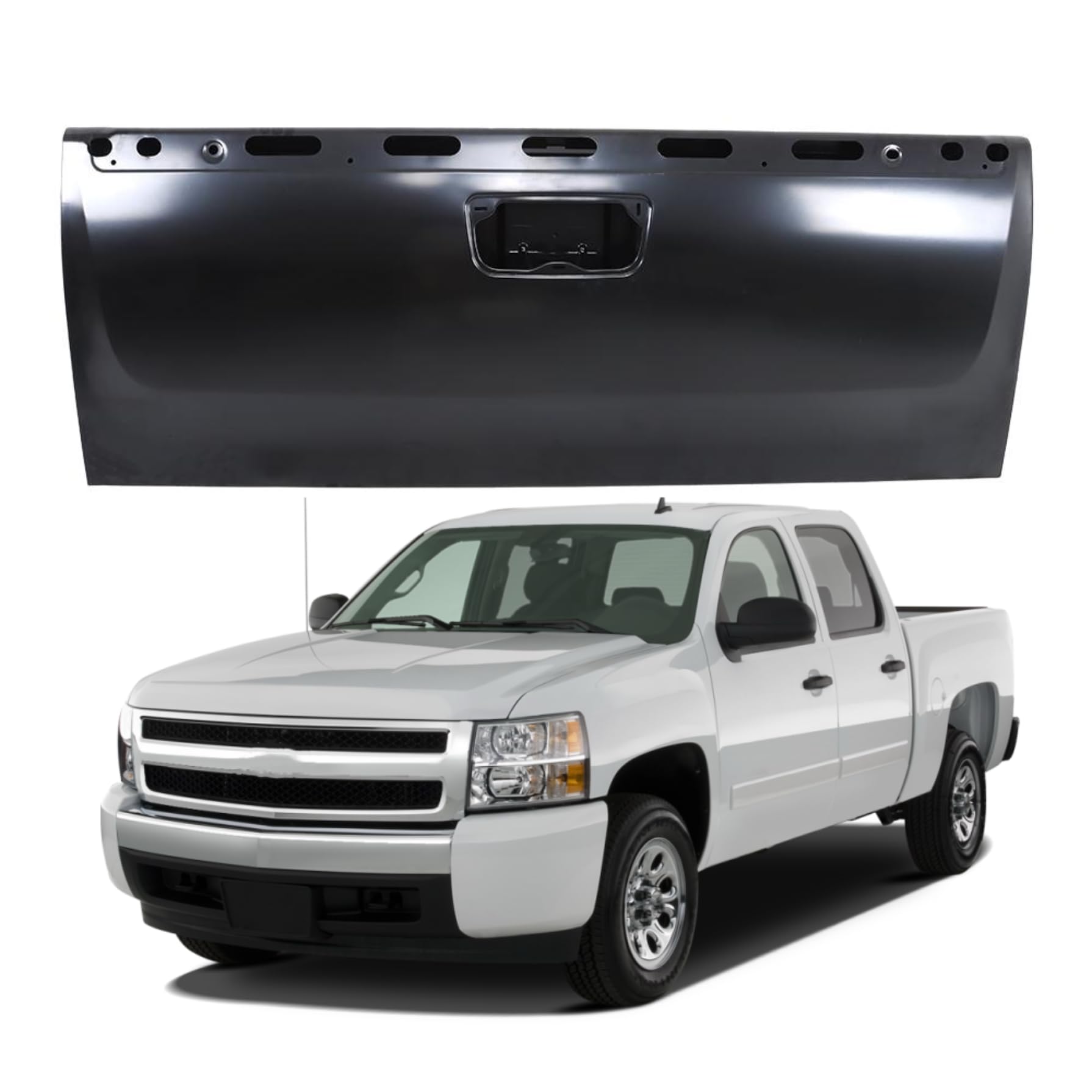 Rear gate shell new CAPA certified aftermarket Chevrolet Silverado 2500 HD 2007-2014