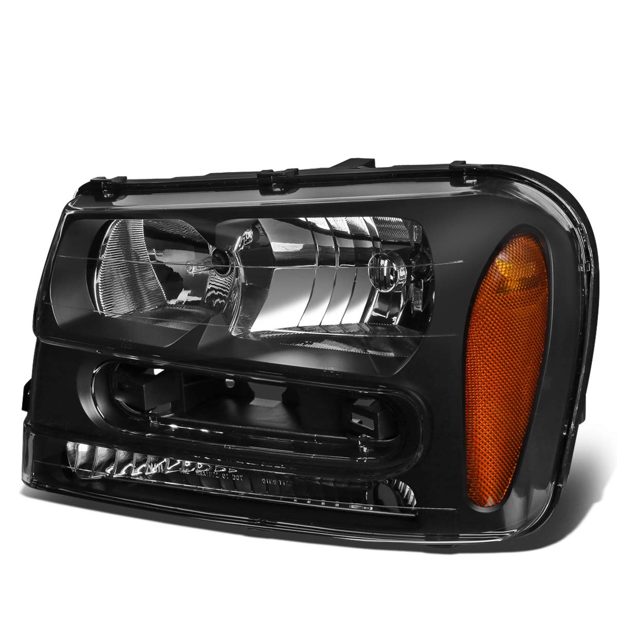 Left headlamp assembly composite new aftermarket replacement Chevrolet Trailblazer 2002-2009