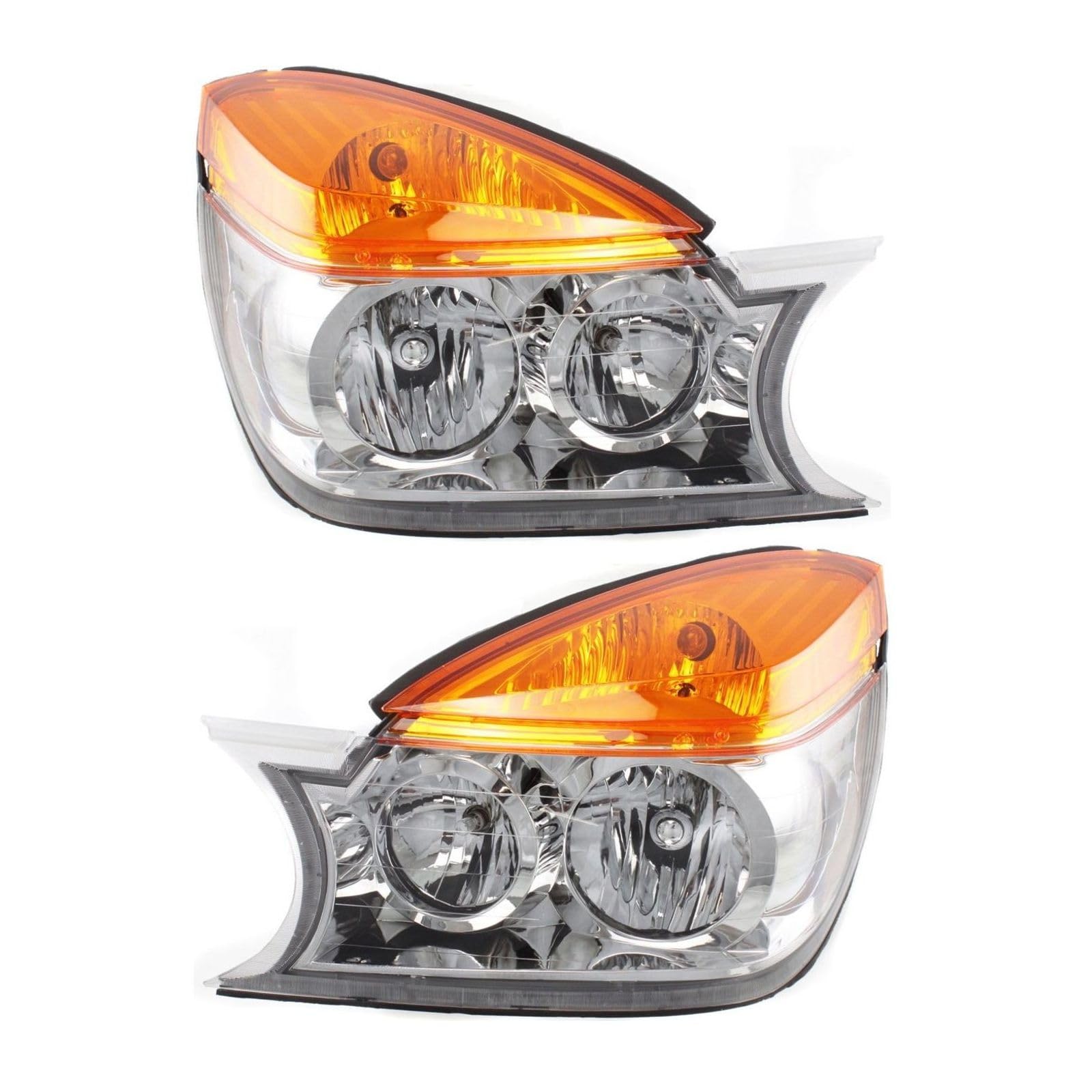 Left headlamp assembly composite new aftermarket replacement Buick Rendezvous 2002-2003