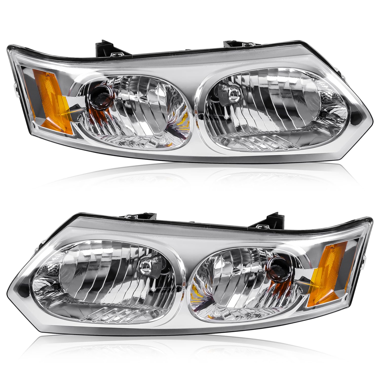 Left headlamp assembly composite new CAPA certified aftermarket Saturn ION 2003-2007