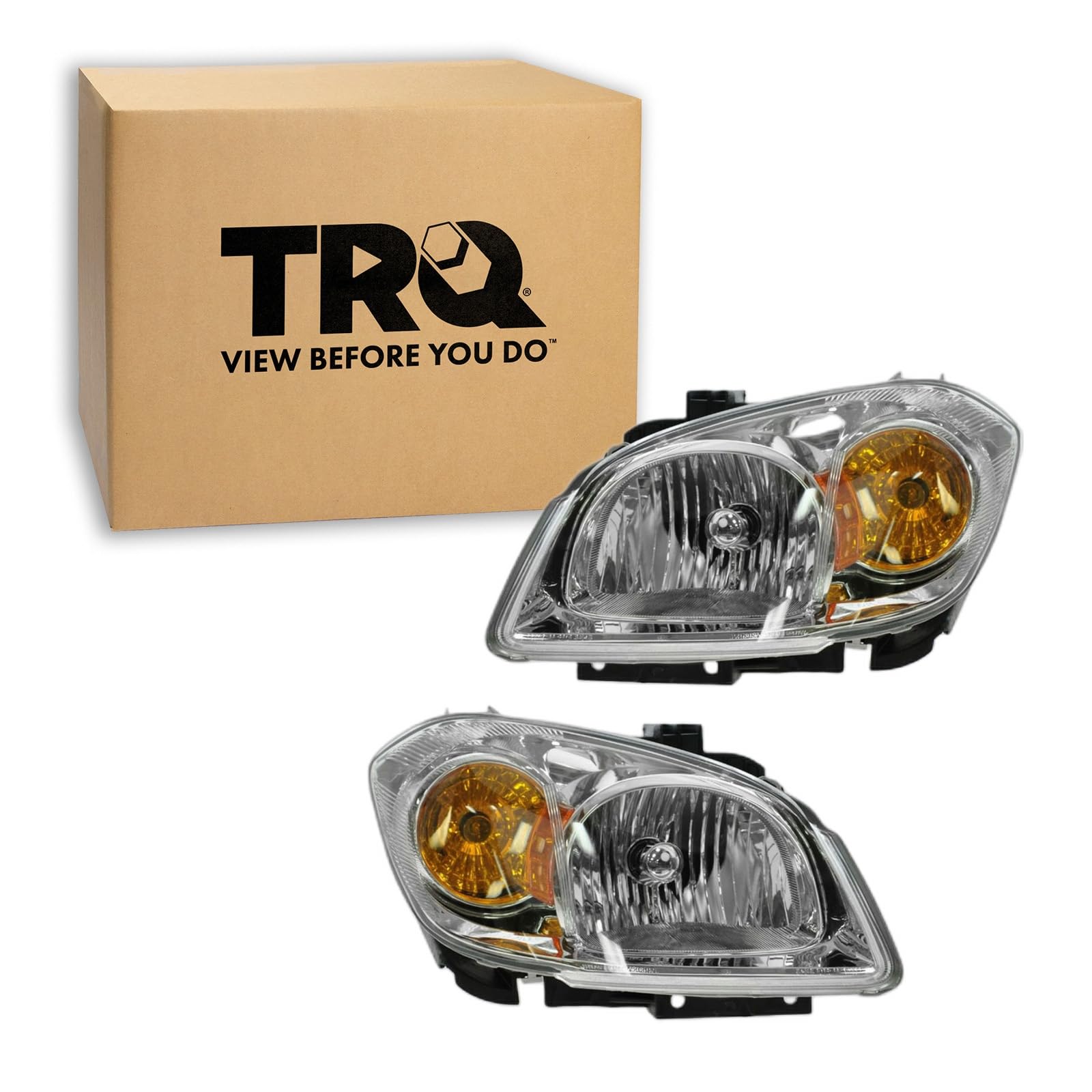 Left headlamp assembly composite new aftermarket replacement Chevrolet Cobalt 2005-2010