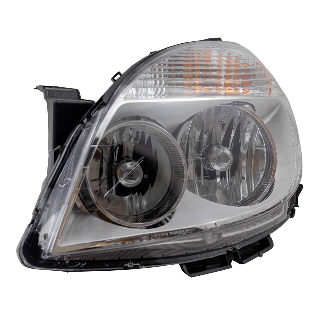 Left headlamp assembly composite new CAPA certified aftermarket Saturn Aura 2007