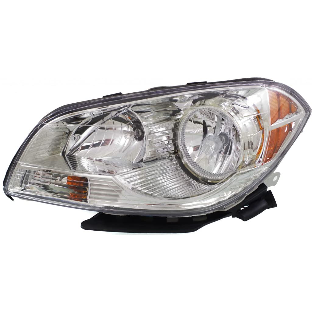 Left headlamp assembly composite new aftermarket replacement Chevrolet Malibu 2008-2012
