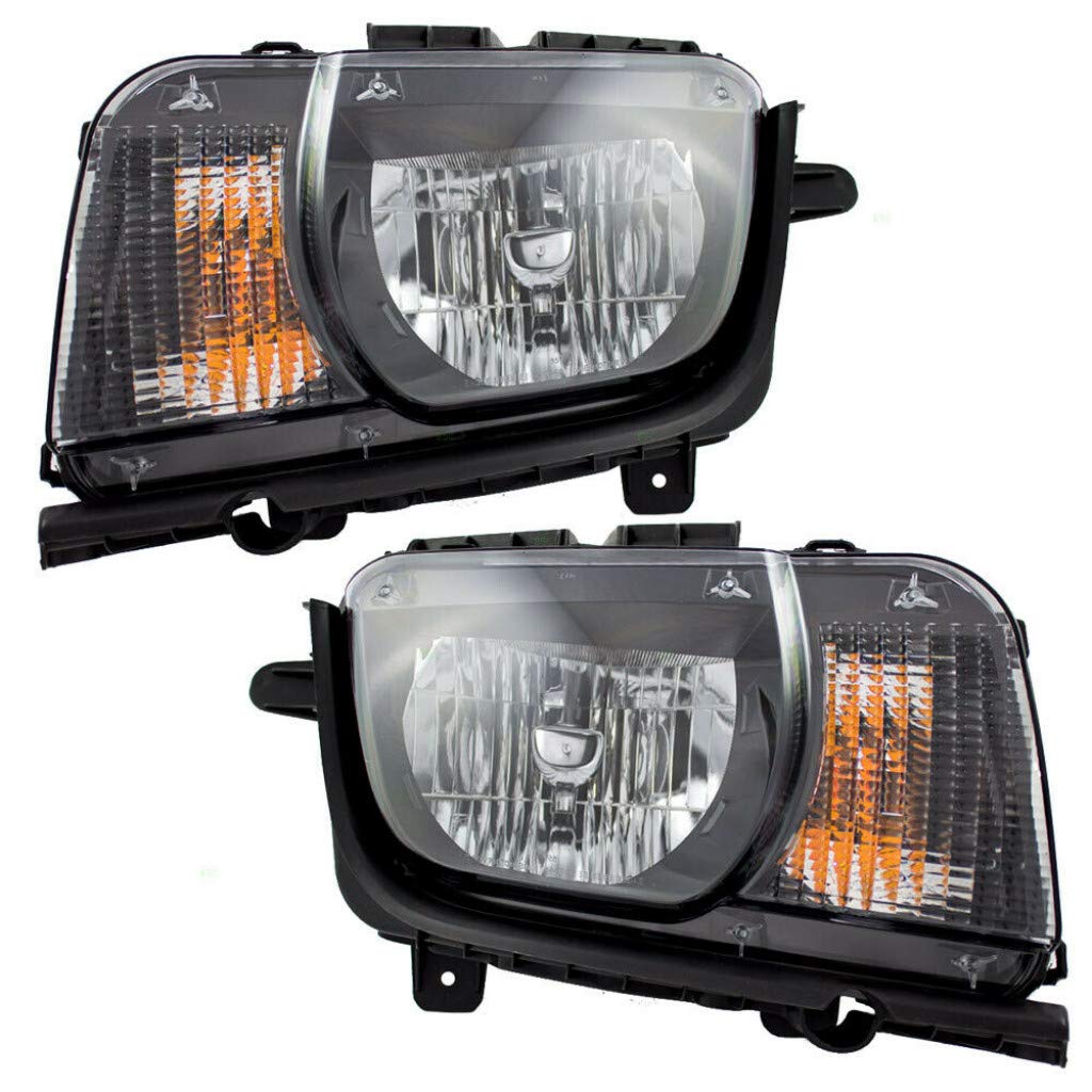 Left headlamp assembly composite new CAPA certified aftermarket Chevrolet Camaro 2010-2013