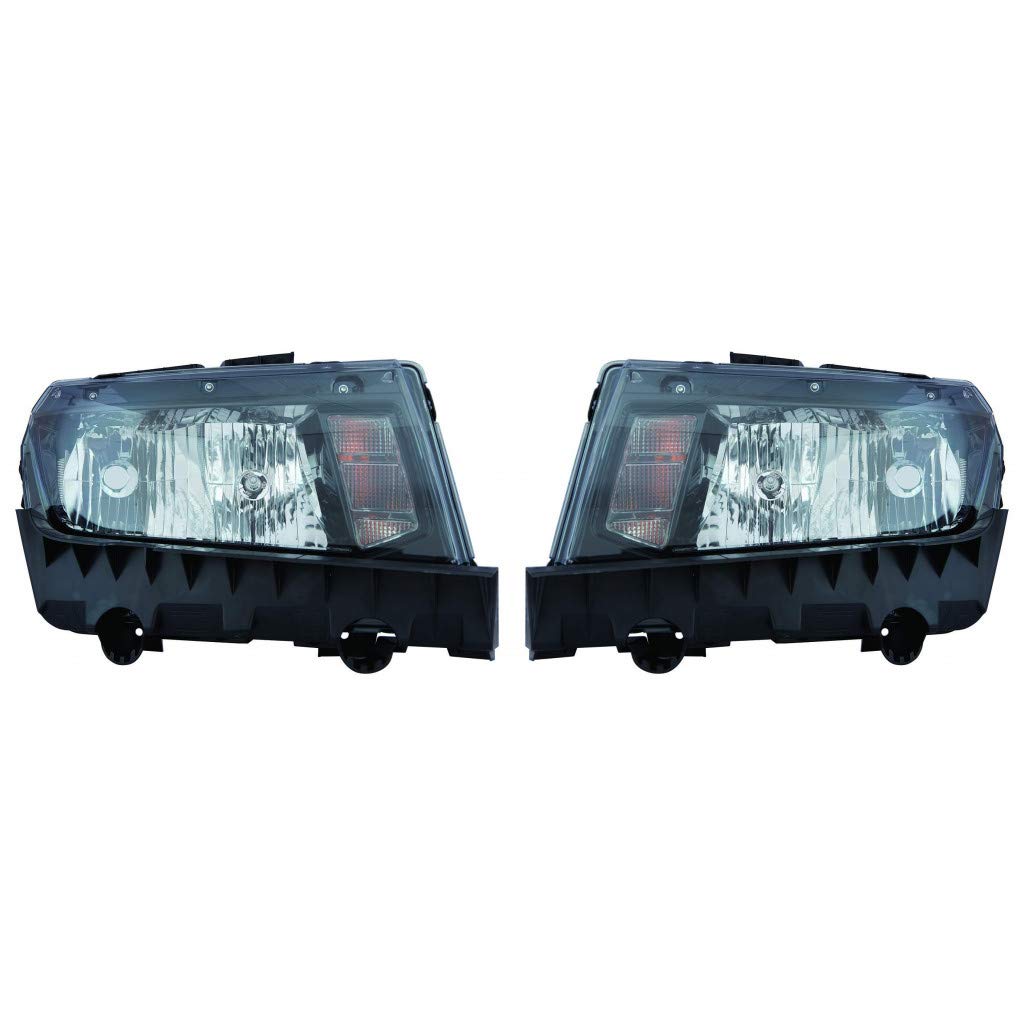 Left headlamp assembly composite new CAPA certified aftermarket Chevrolet Camaro 2014-2015