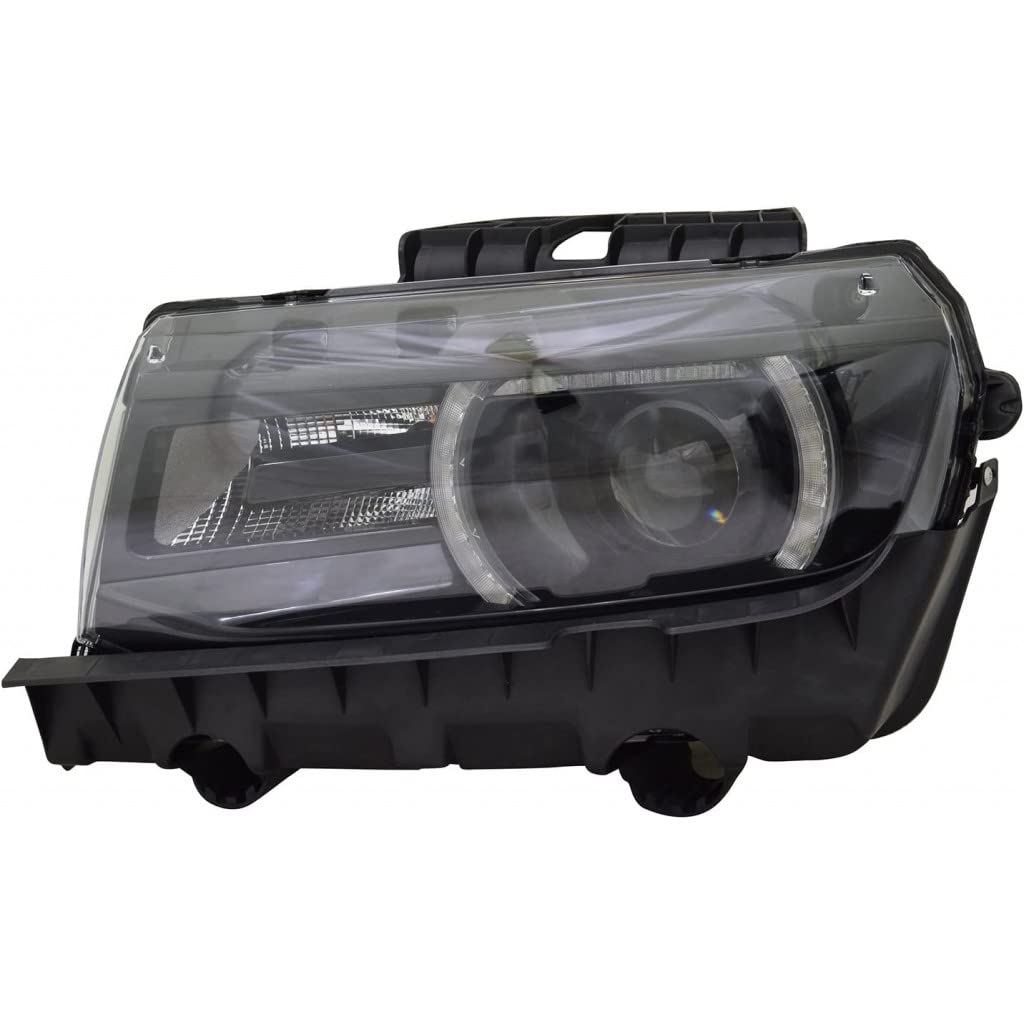 Left headlamp assembly composite new aftermarket replacement Chevrolet Camaro 2014-2015