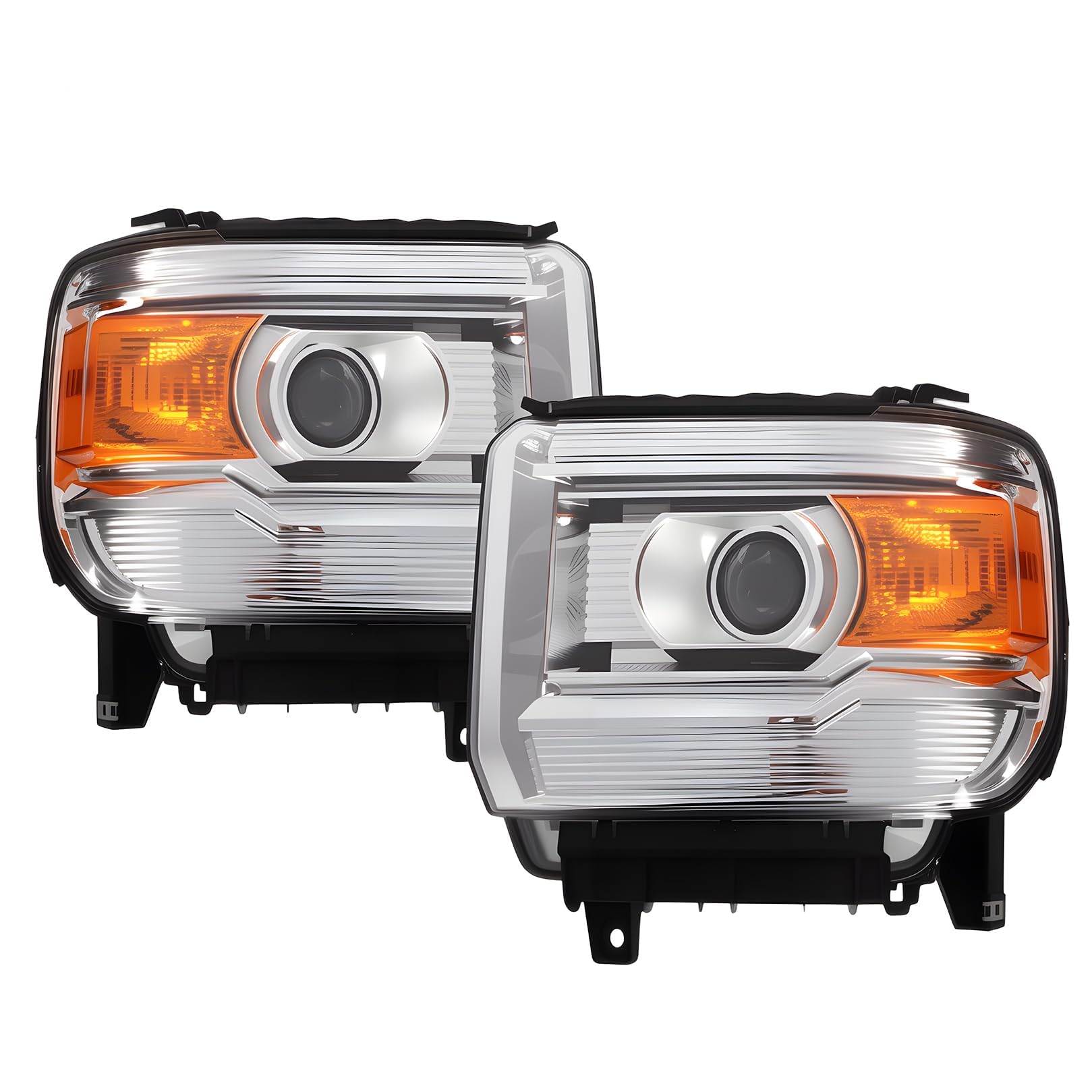 Faro izquierdo nuevo de reemplazo (aftermarket) GMC Sierra 2500 HD 2015-2019